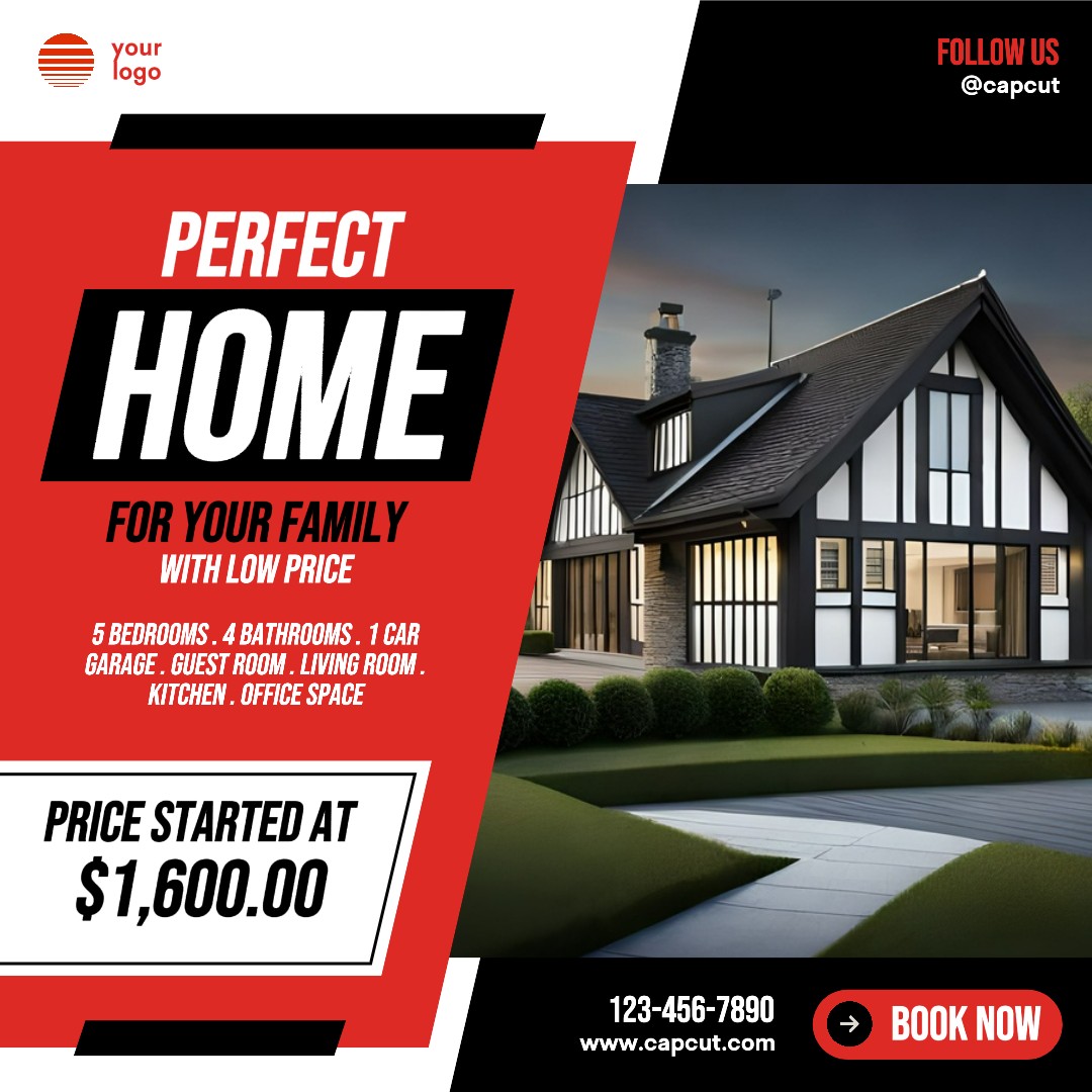 Modèle de maison parfait pour le flux Instagram