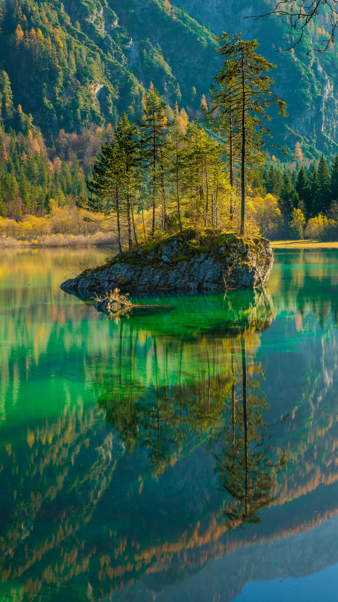 Wallpaper creative poster lake