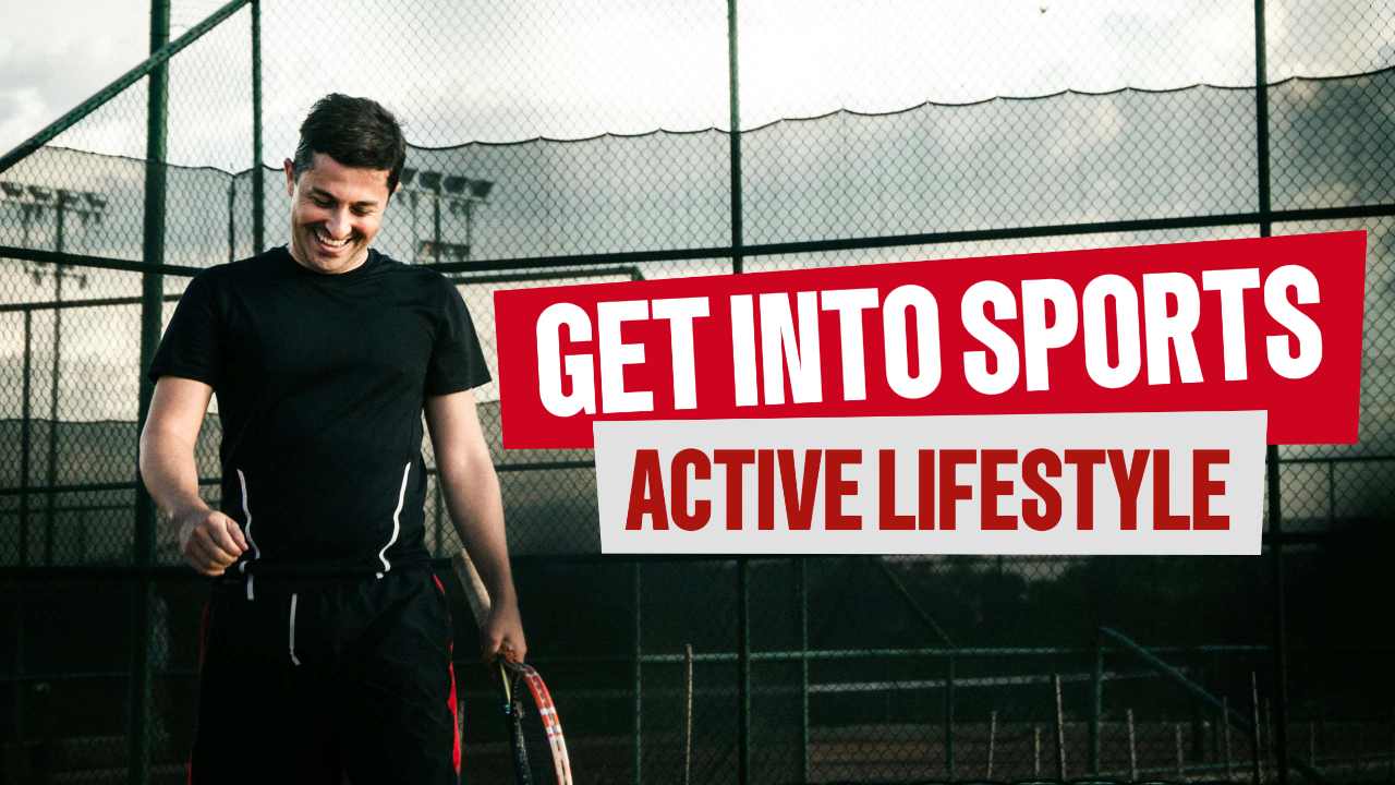 YouTube 썸네일 - 스포츠 - 스포츠에 참여 빨간색과 흰색