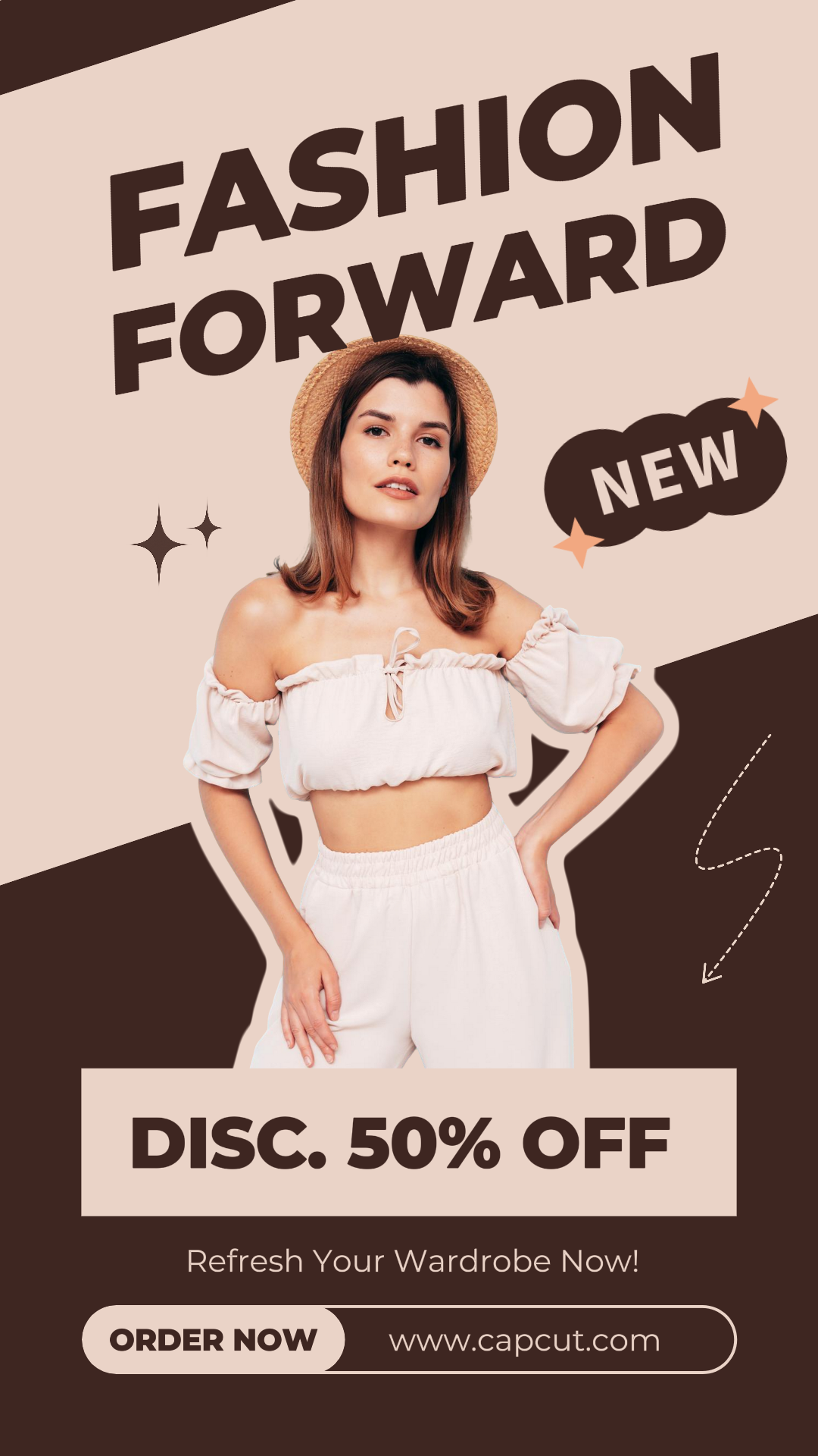 Poster Pemasaran Pakaian & Sepatu Instagram Story Fashion Forward