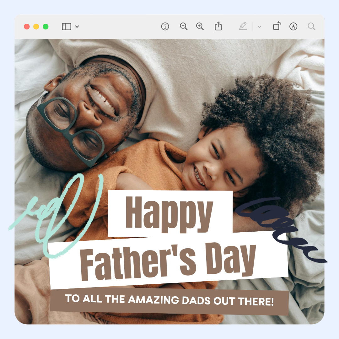 Father's Day - Creative Poster - Instagram Post - White