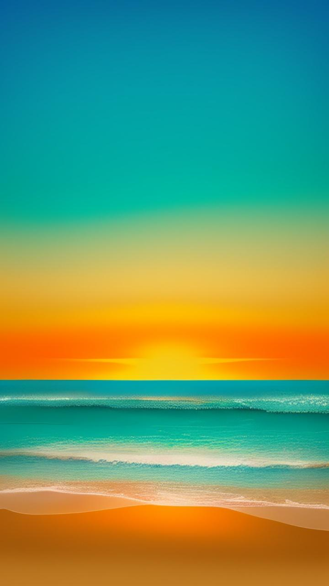 Papier peint Affiche créative Vue sur l'océan