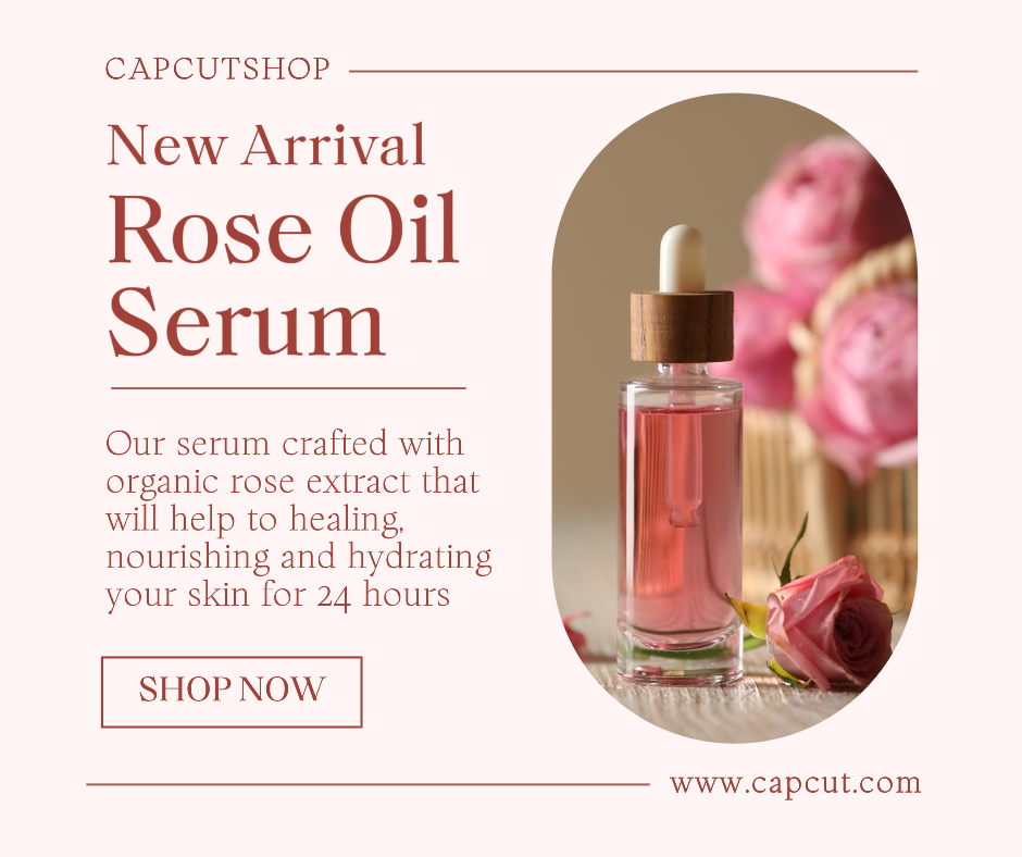 Facebook Ads Marketing Poster Neue Ankunft Promotion Serum Facebook Post Minimalist 