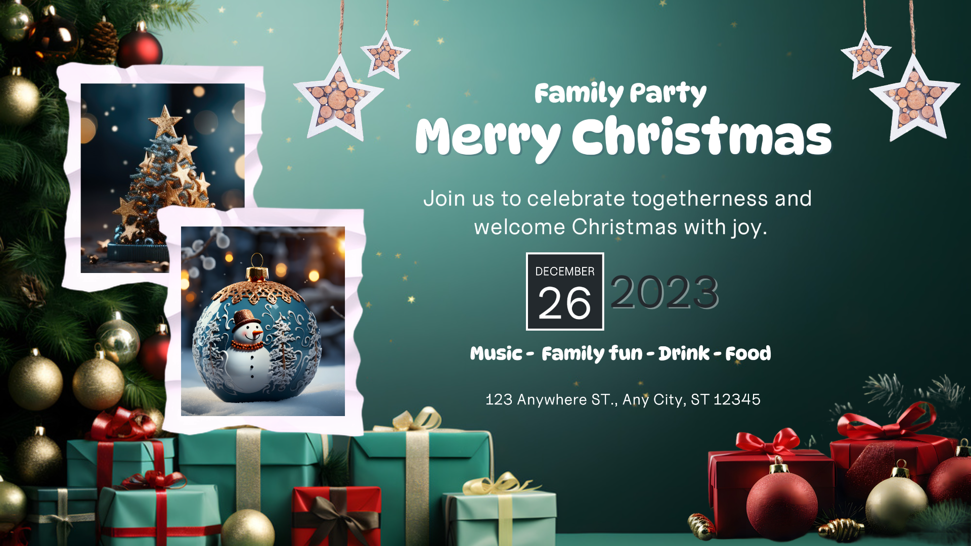 Merry Christmas Party YouTube Intro