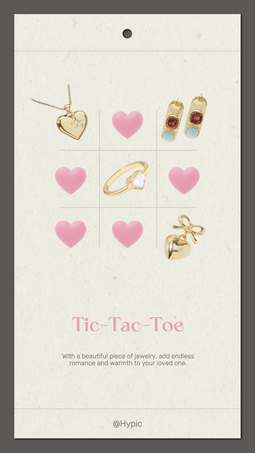 Día de San Valentín Anillo de joyería Cartel creativo Exhibición de productos