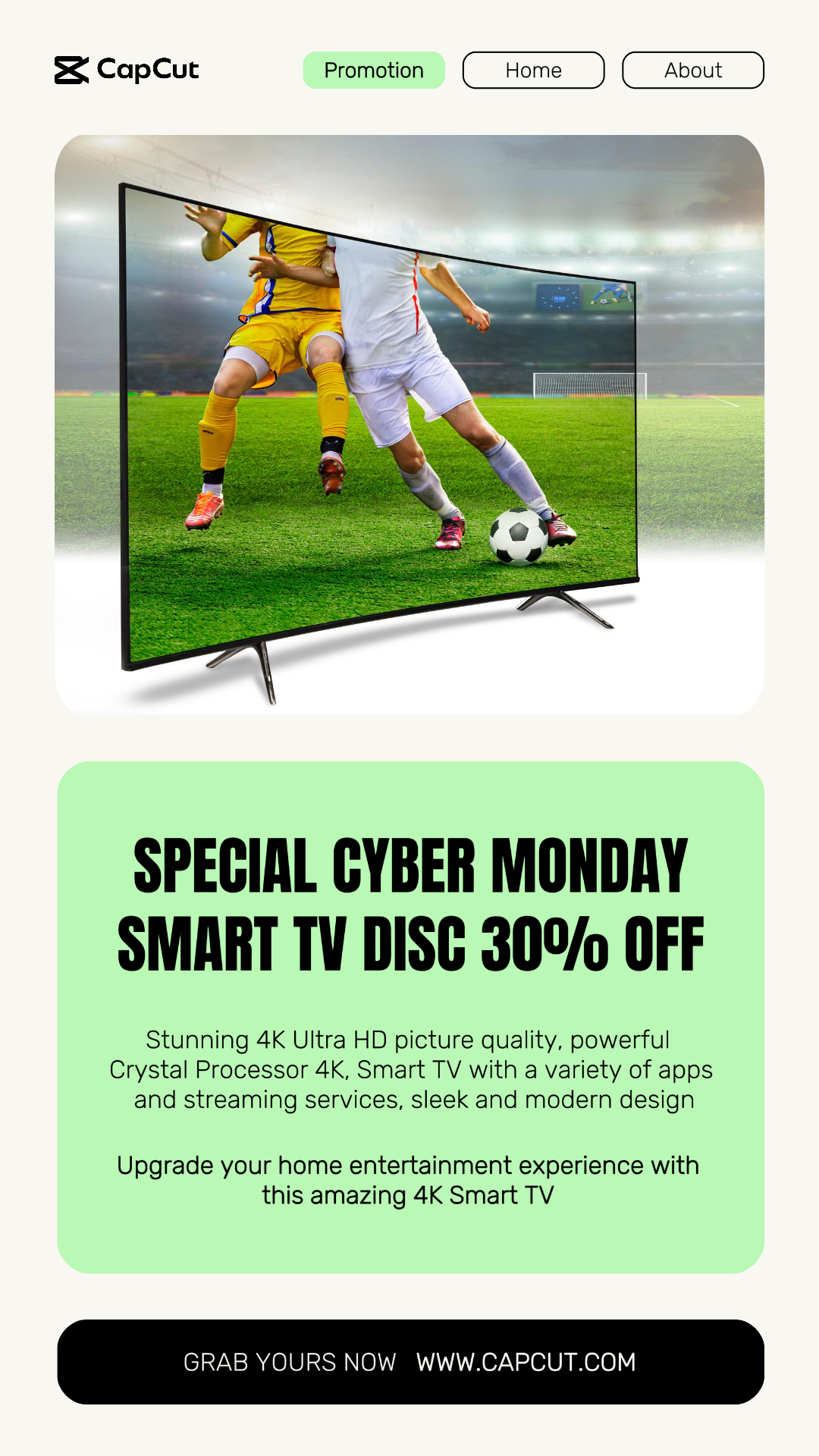 Cyber Monday Electronic Sale Tiktok Post