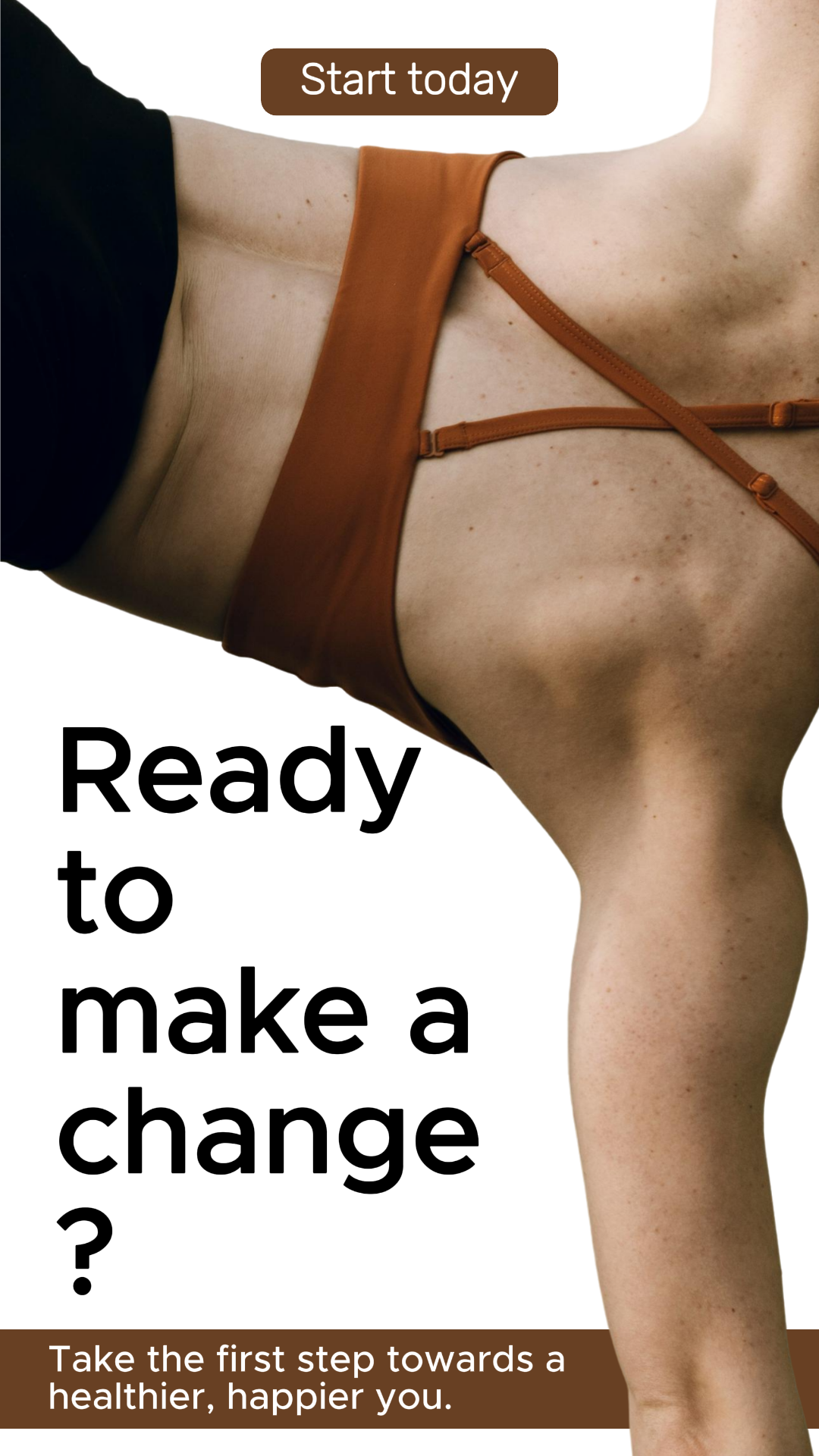 Entrenamiento y Fitness Anuncian Historia de Marketing Brown