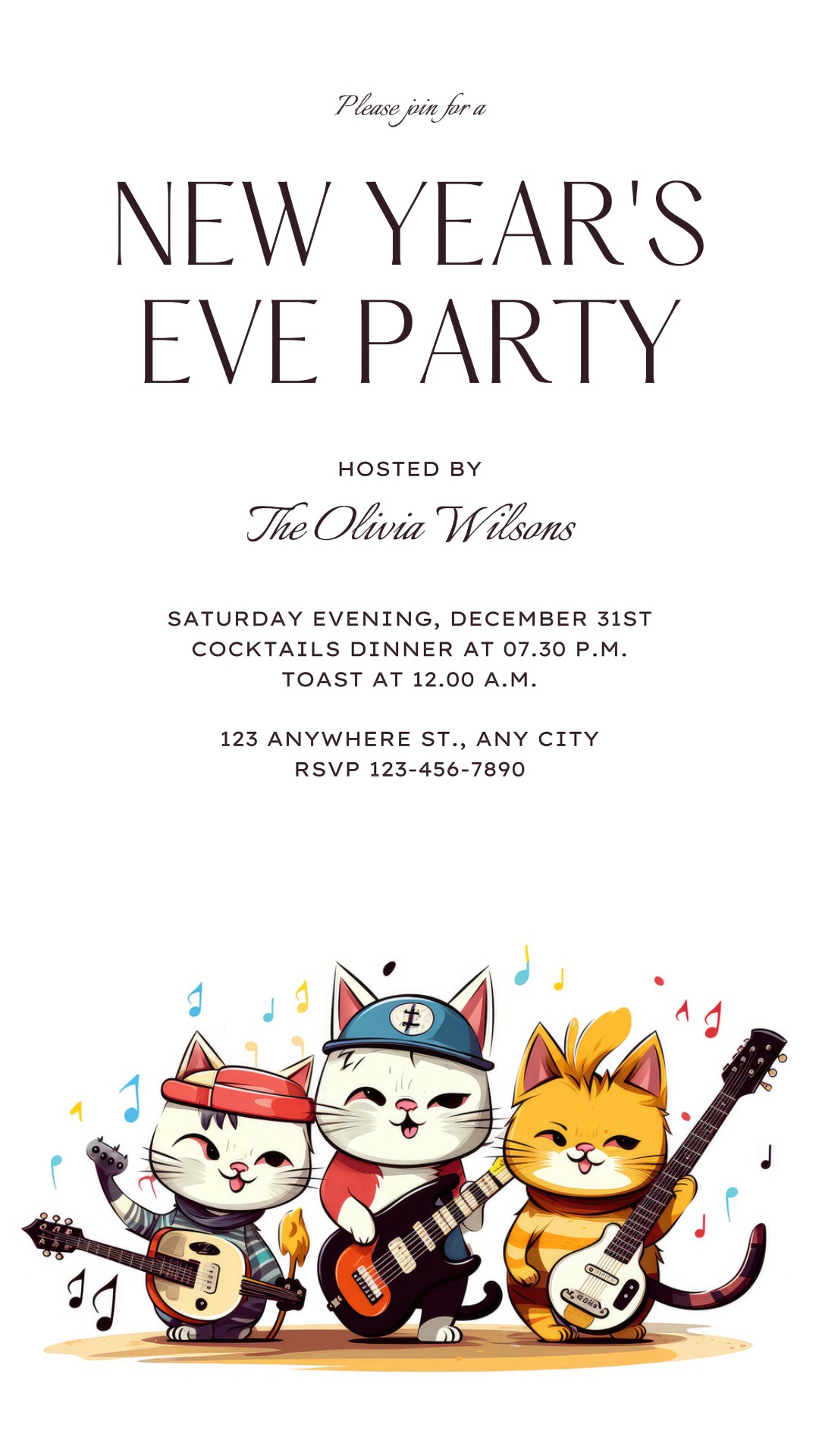 New Year's Party Invitaion Instagram Story