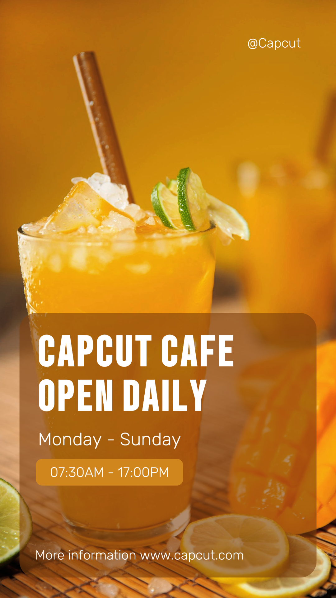 Negócios e Escritório - Marketing Poster Instagram Story We are Open Orange