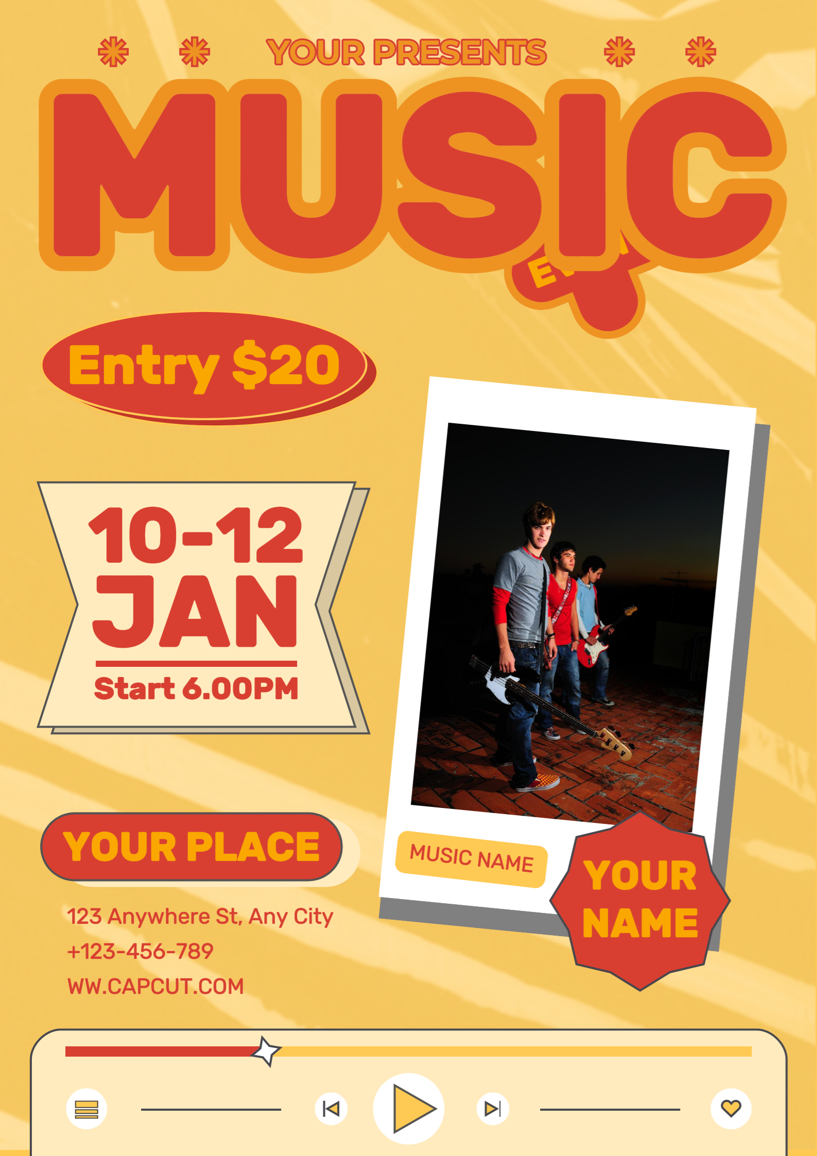 Campus de música de carteles sin marketing