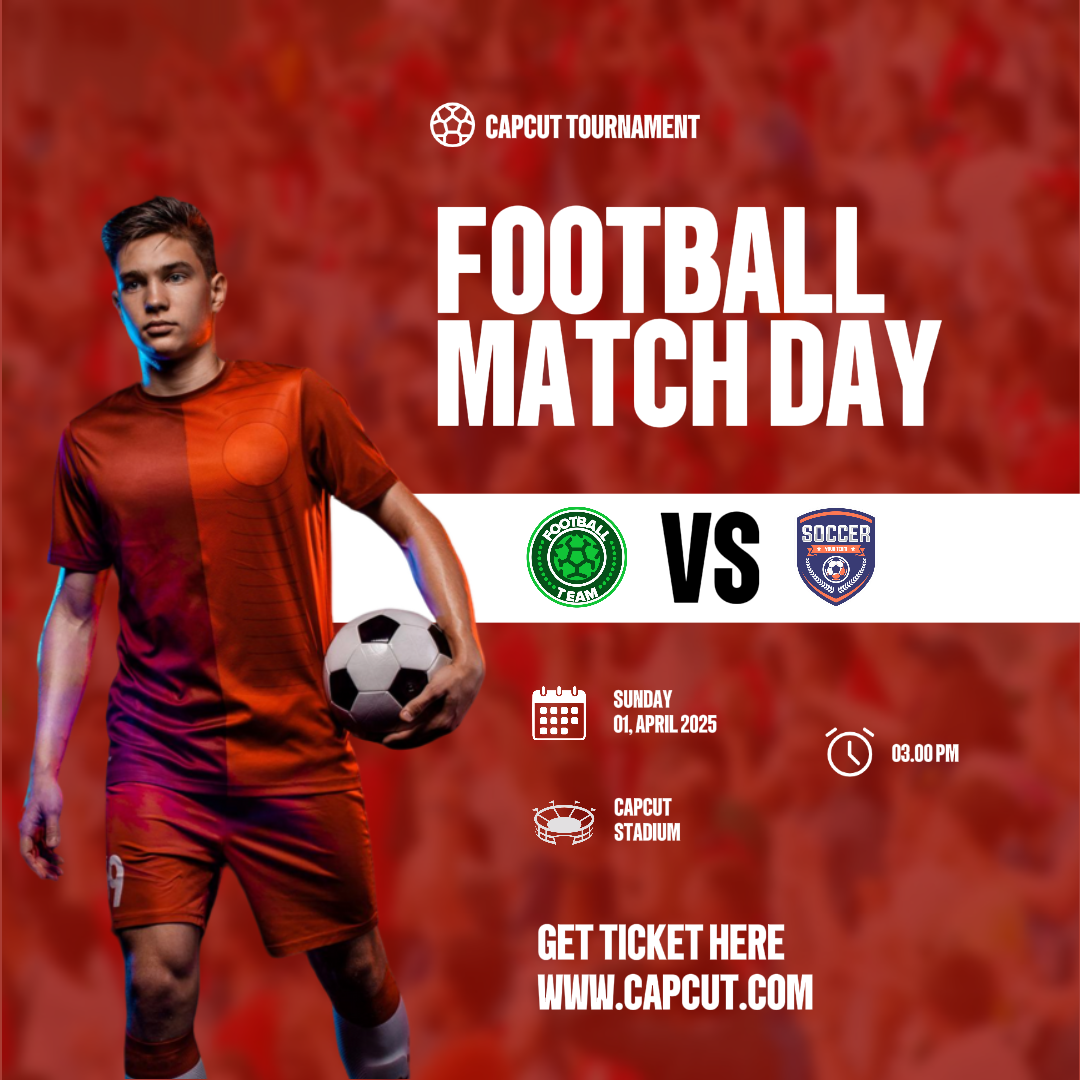 Football Match Day - Creative Poster Instagram Post