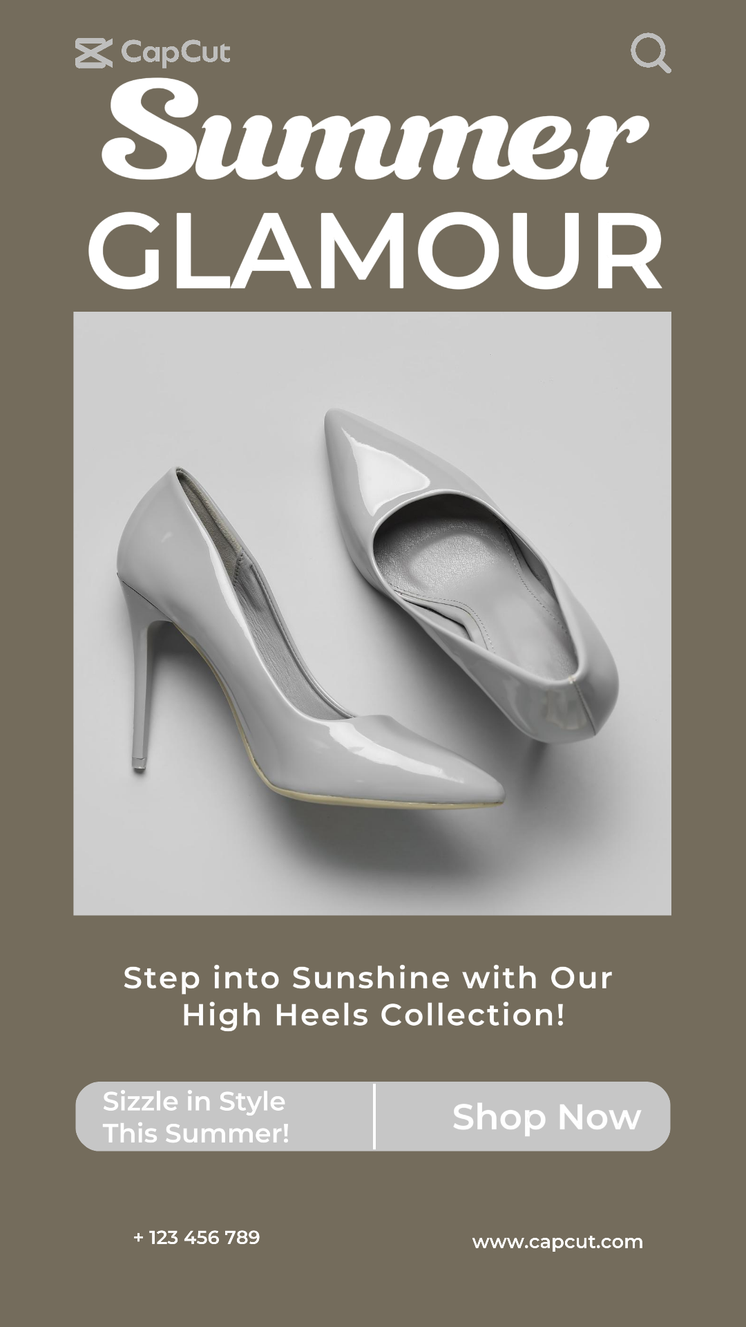 Pôster de Marketing de Roupas e Calçados Saltos Altos Ins