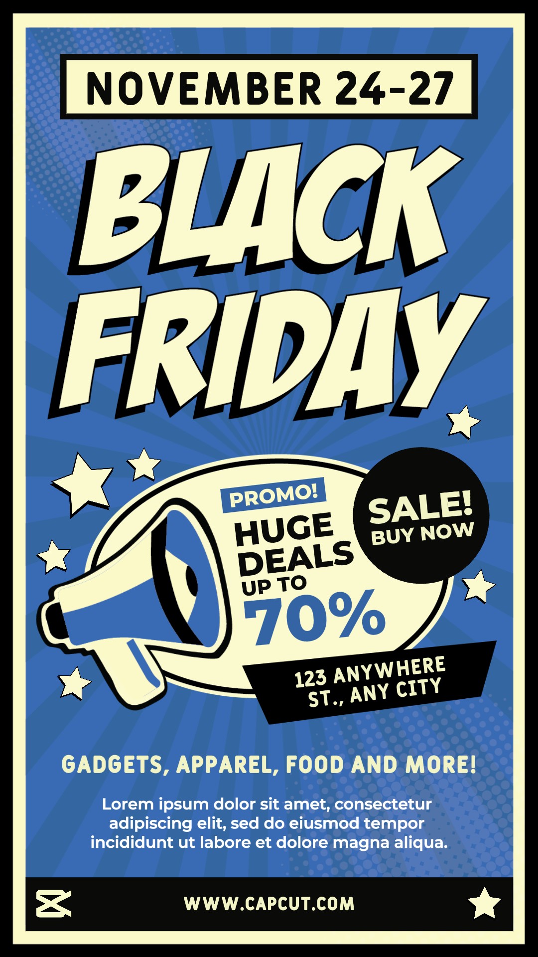 Black Friday Sale Template Penawaran Promo Besar 