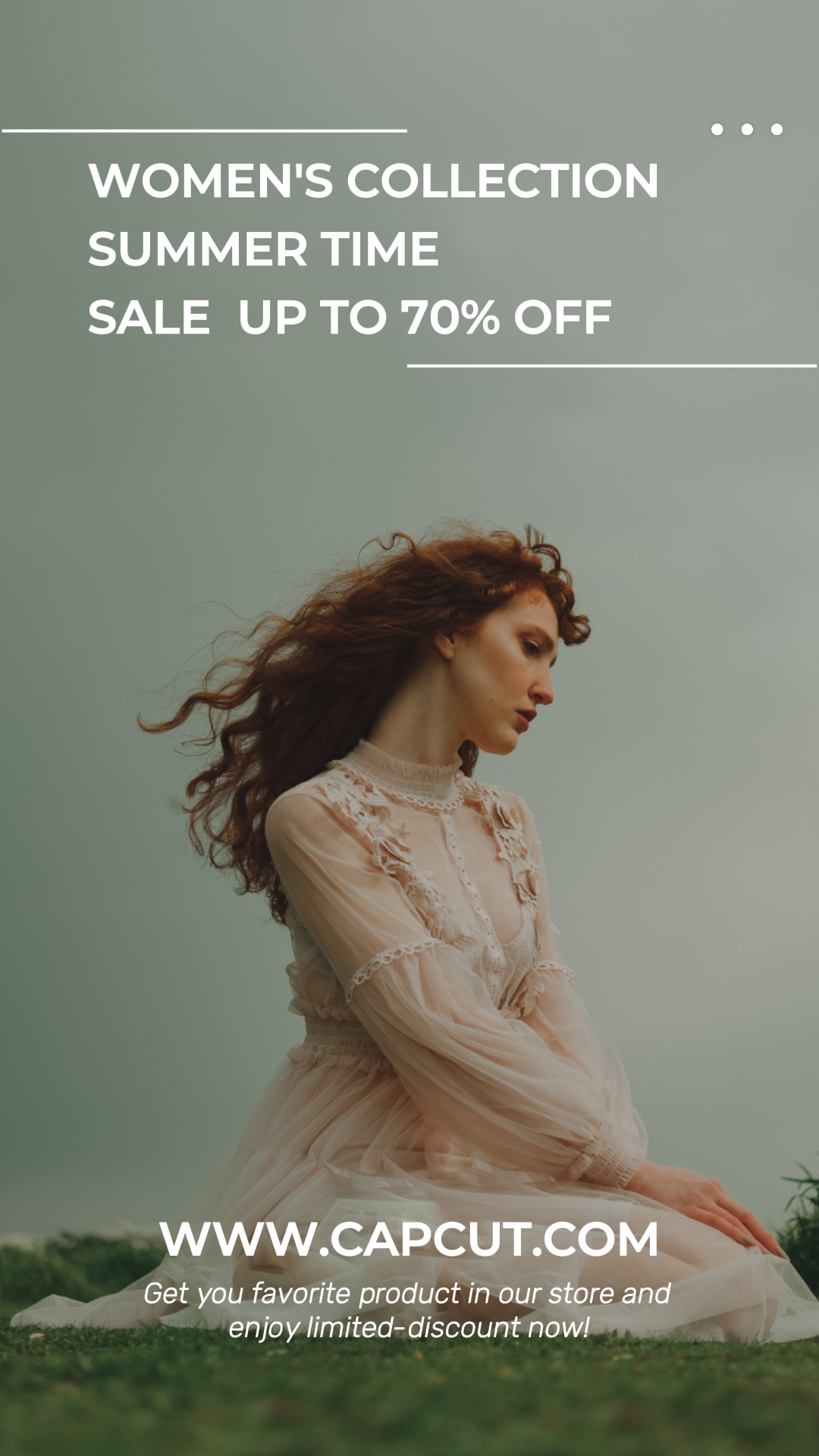 Clothing and Shoes Marketing Poster Instagram Story Women's Collection 