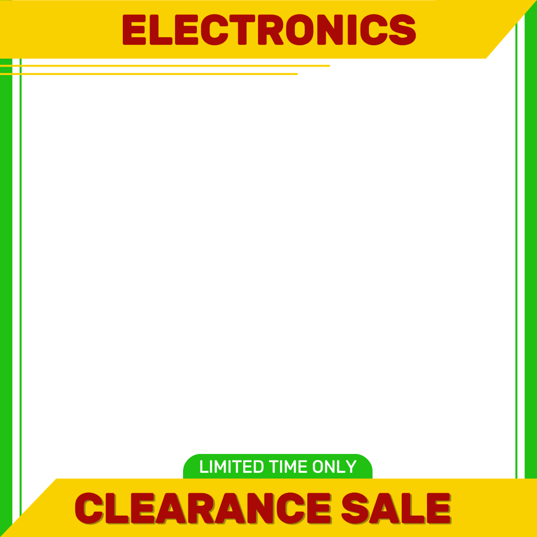 E-commerce Electronics Frame Amarelo e Verde
