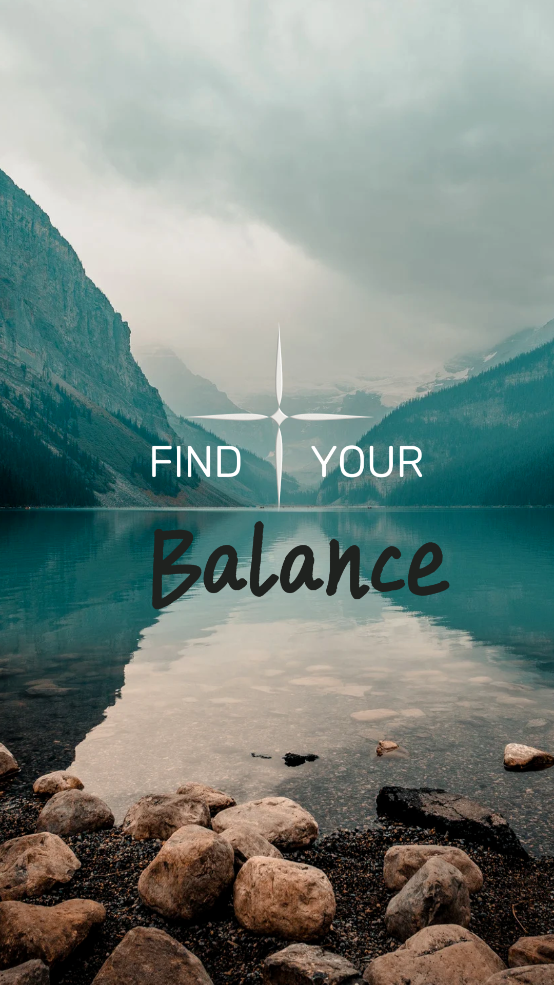Natural Find your Balance Wallpaper
