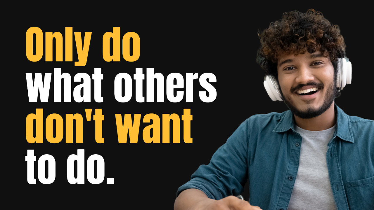 YouTube 썸네일 - 학습 - 다른 사람이 하지 않는 것만  