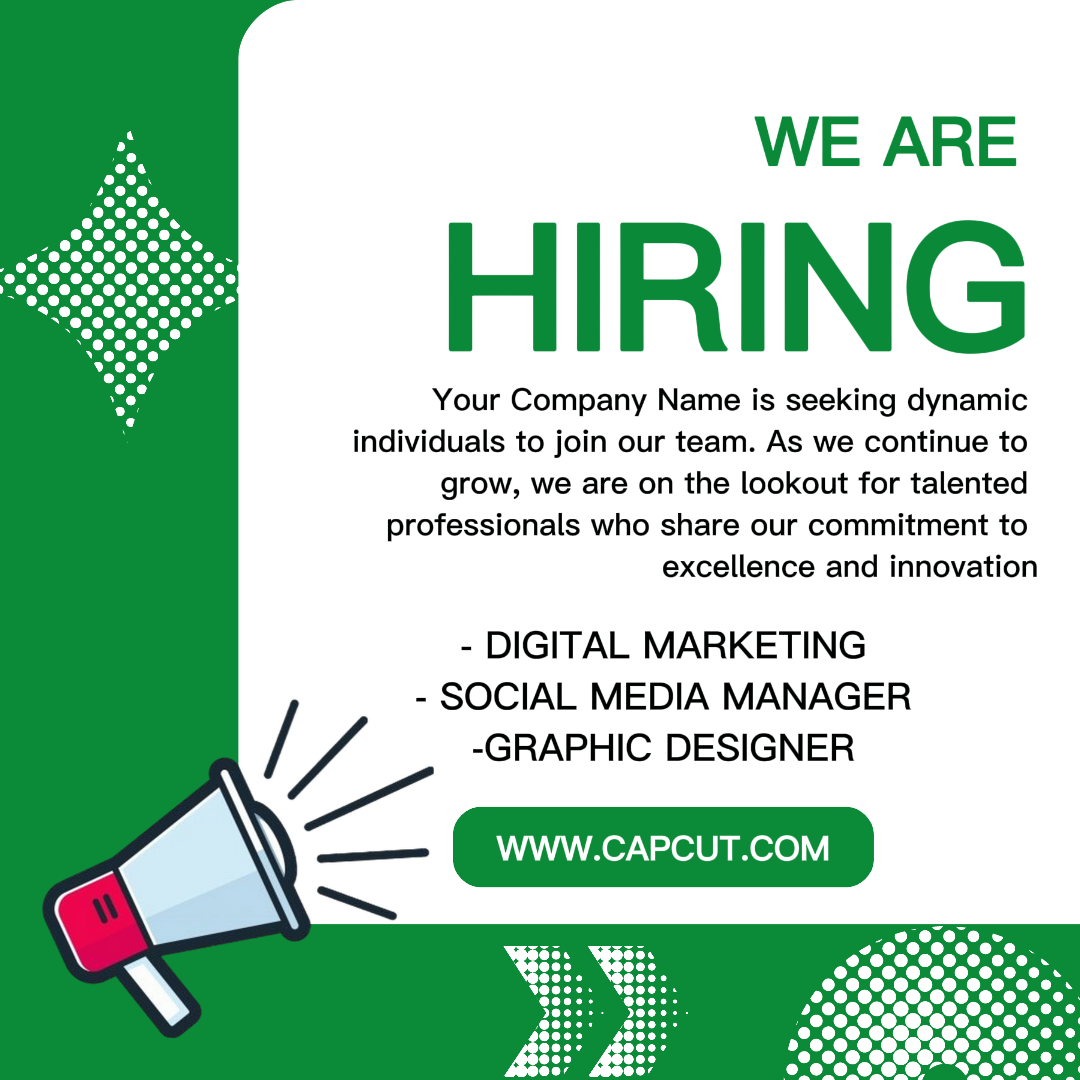 General industry Creative Poster Announcement job information