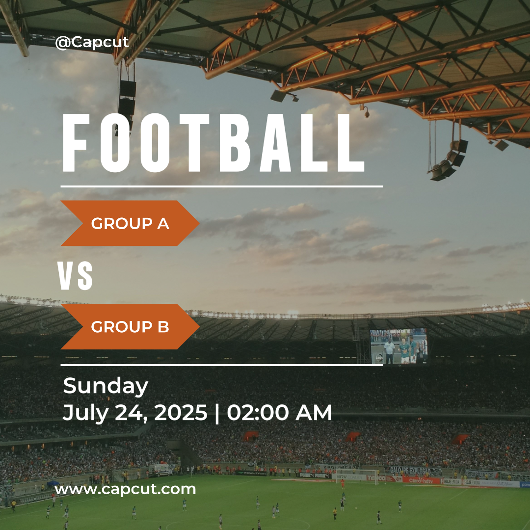 Deportes y partidos cartel creativo fútbol publicación de instagram