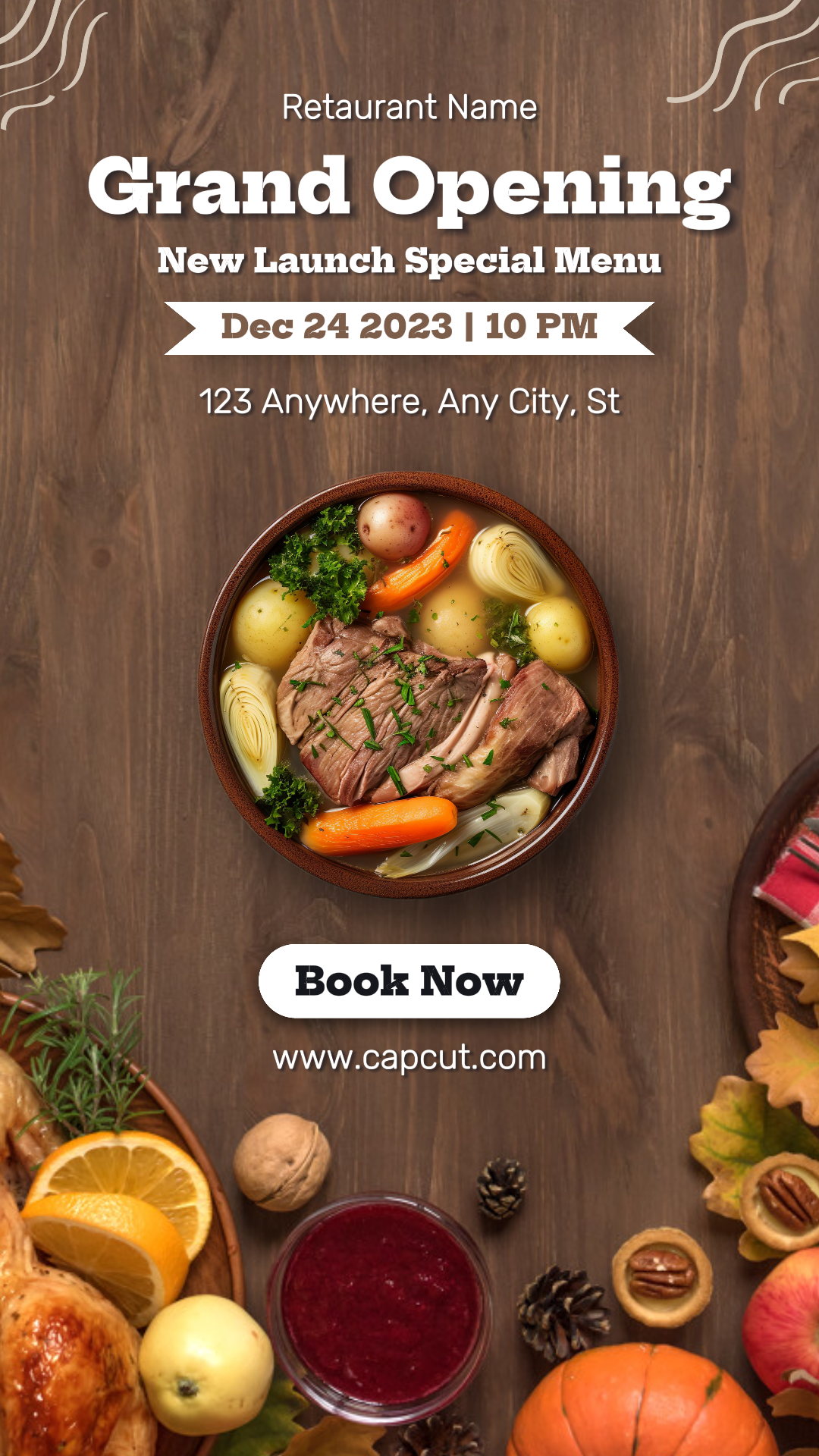 Menu Makanan Grand Pembukaan Kisah Instagram