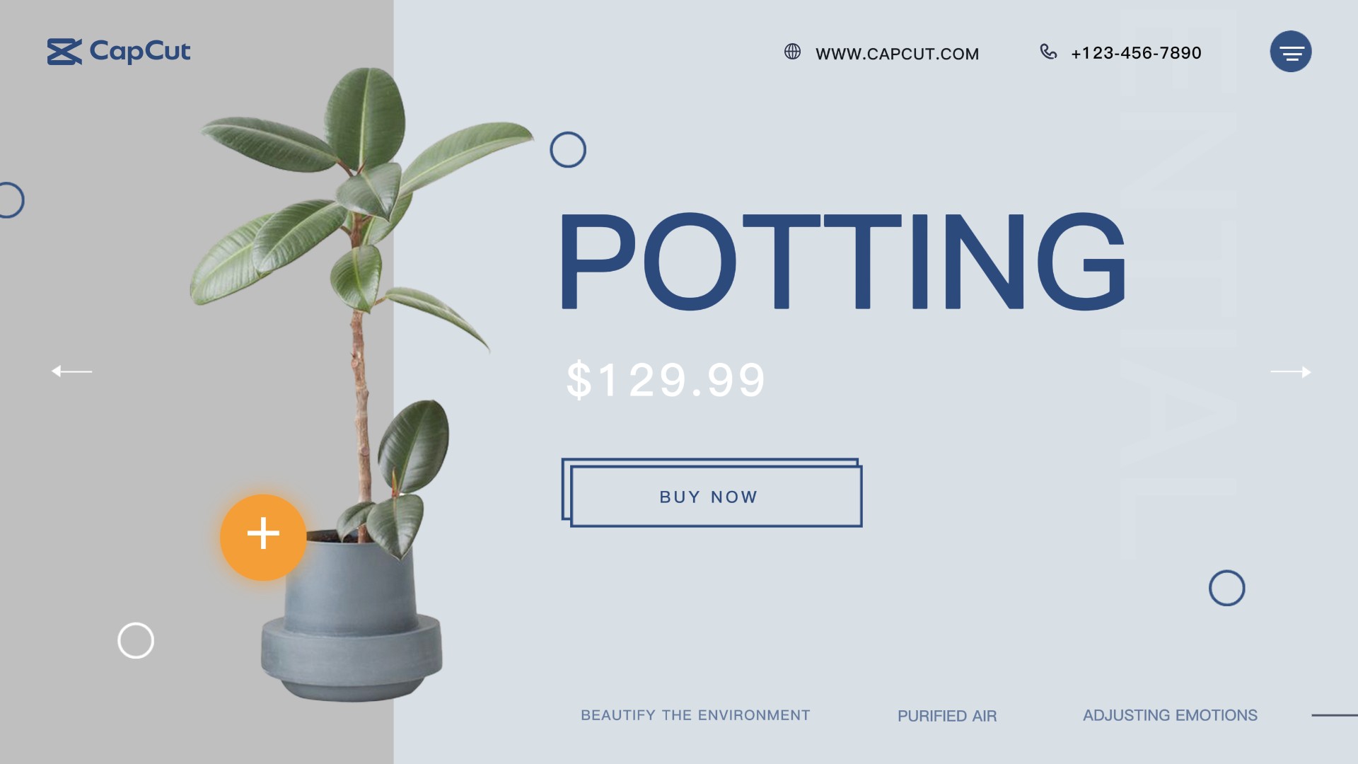 가정용 포팅 디스플레이 자연