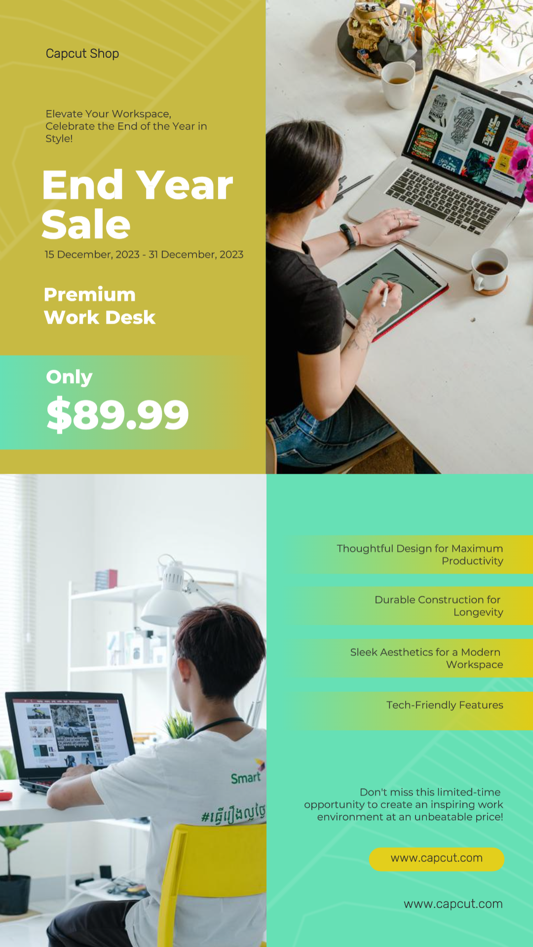 Haushaltswaren Arbeit Schreibtisch Verkauf Instagram Story