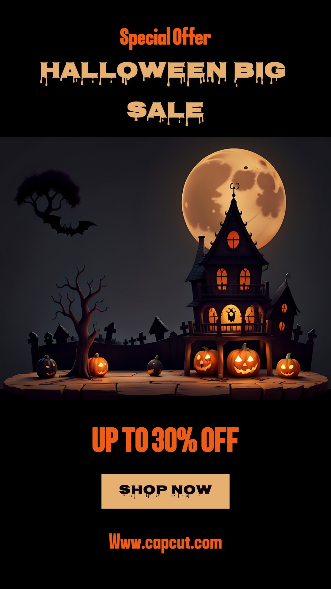 할로윈 빅세일 인스타그램 스토리