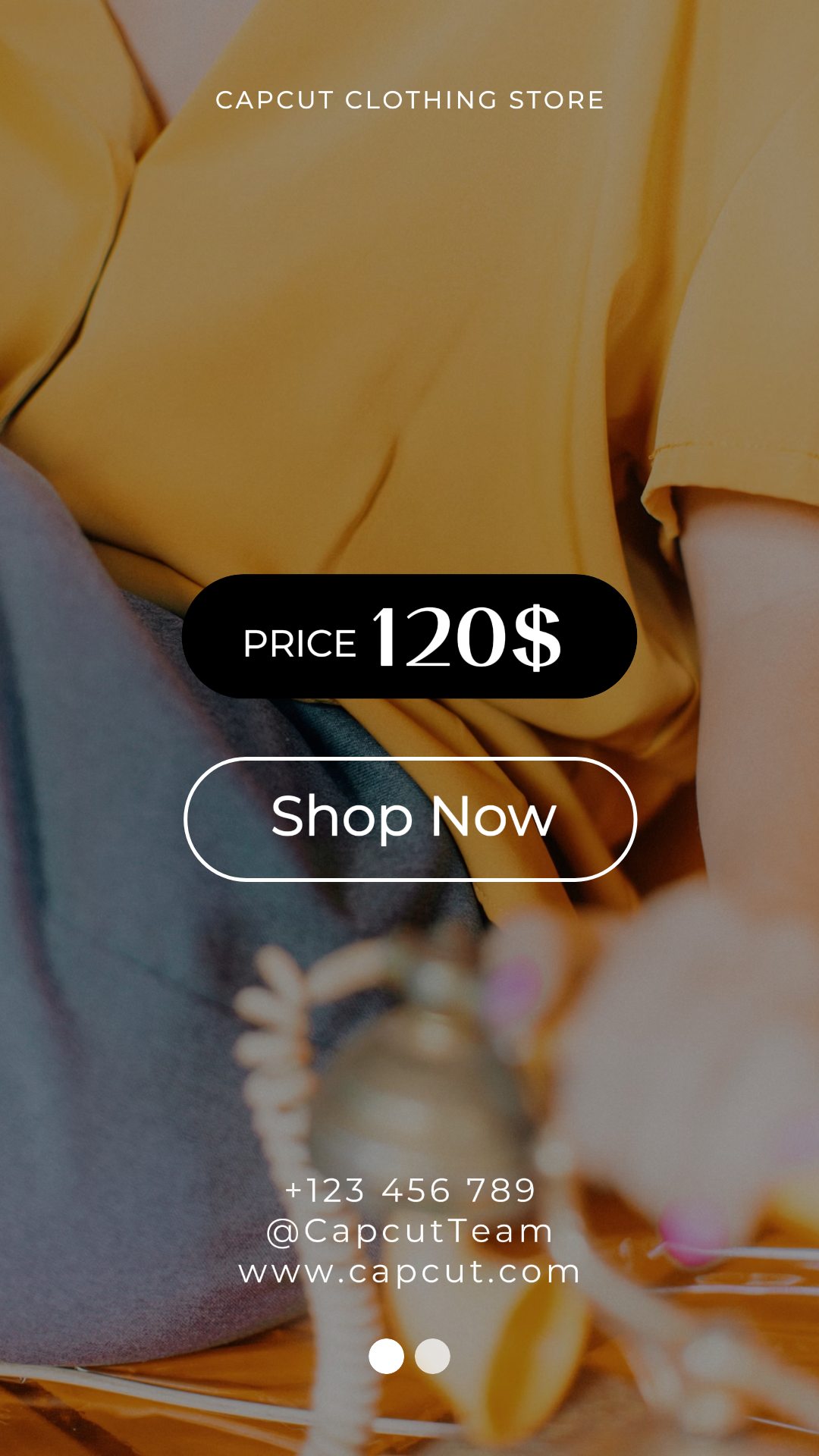의류 및 신발 마케팅 포스터 가격 인스 타 그램 노란색