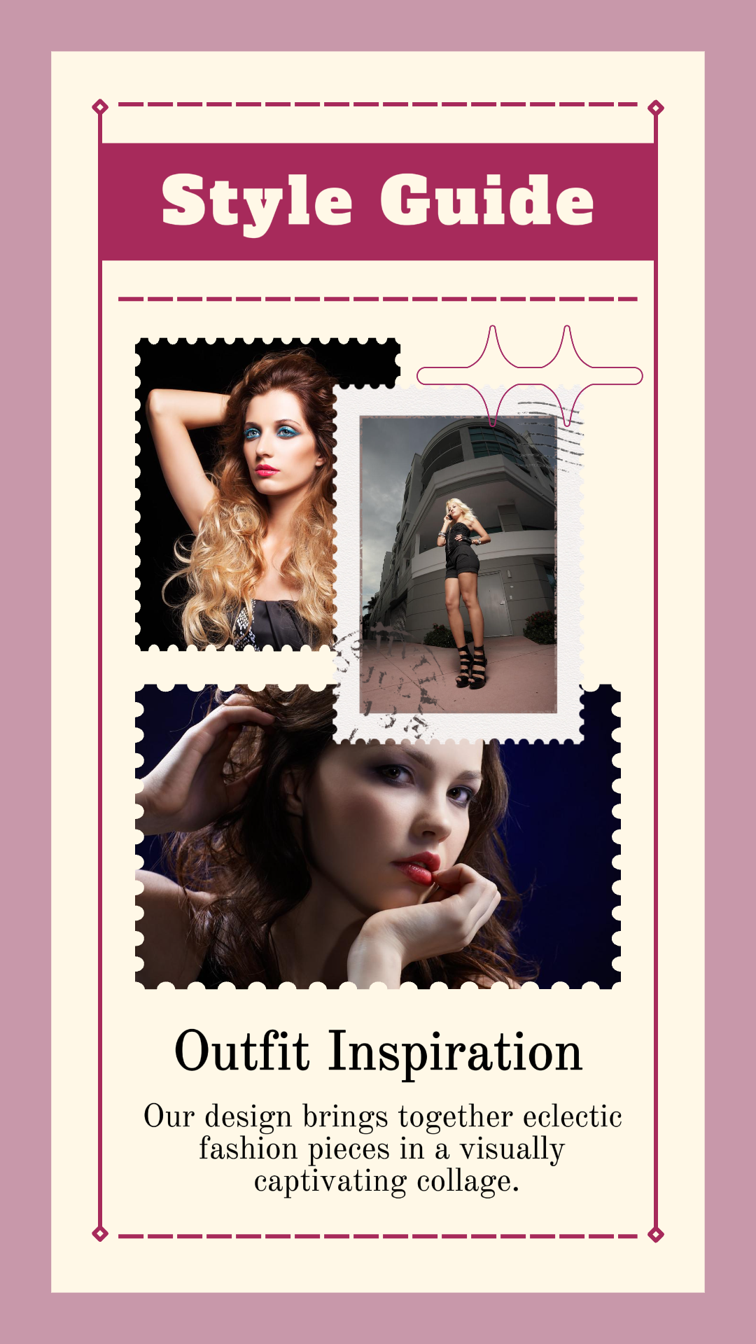 Guia de roupa minimalista Instagram Post Fashion Collage para inspiração de estilo