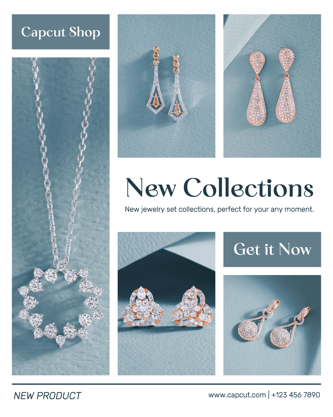 Nuevo Conjunto De Joyas Promoción Publicación De Instagram