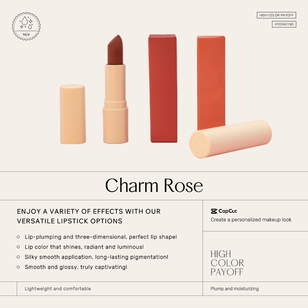 Cosméticos Lápiz labial multicolor Pantalla minimalista