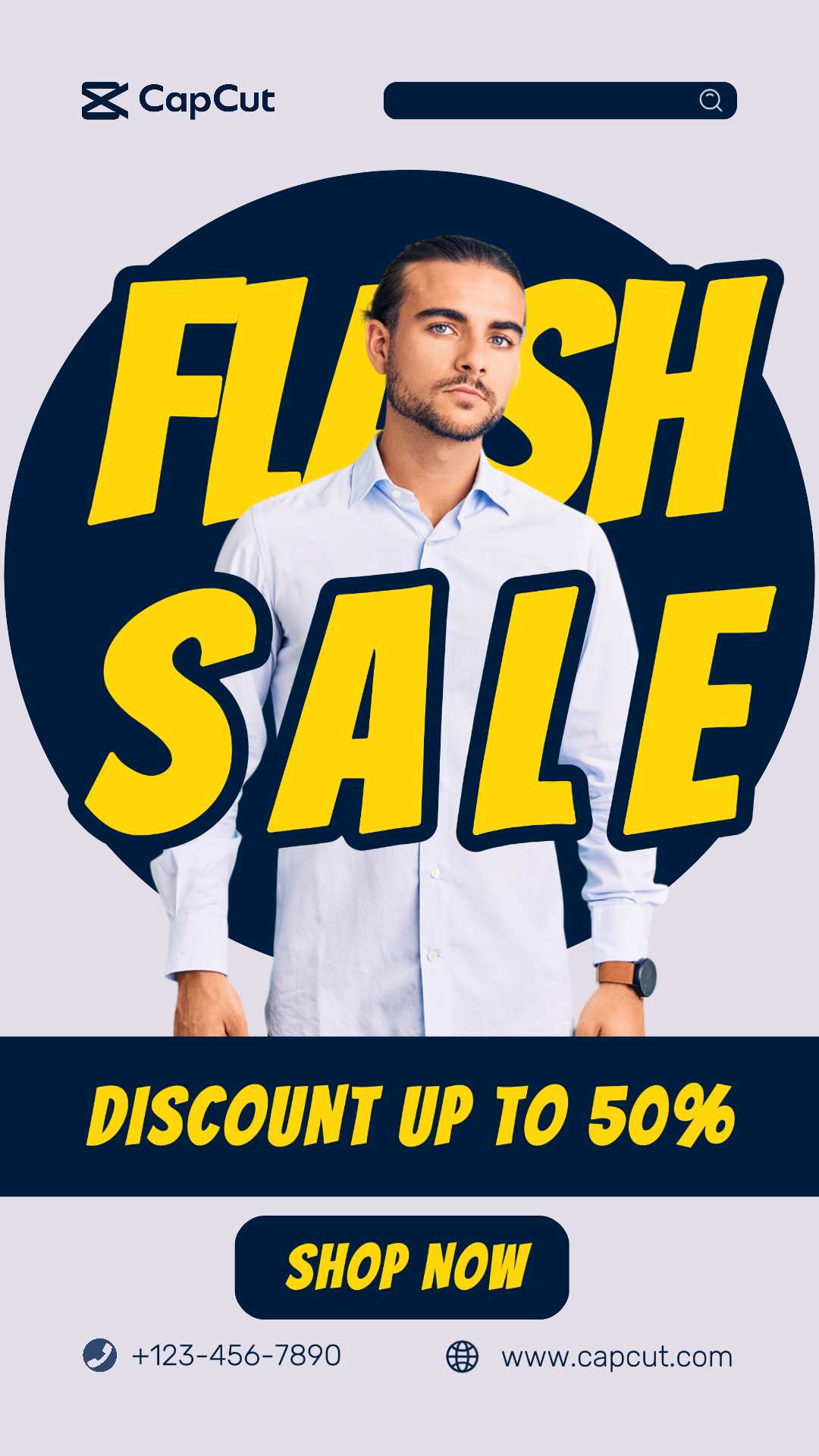 Promoção de Venda Flash de Roupas História do Instagram