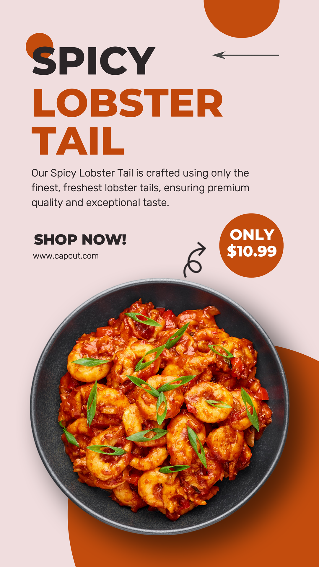 Pôster de marketing de alimentos e bebidas Promoção Instagram Story Modern