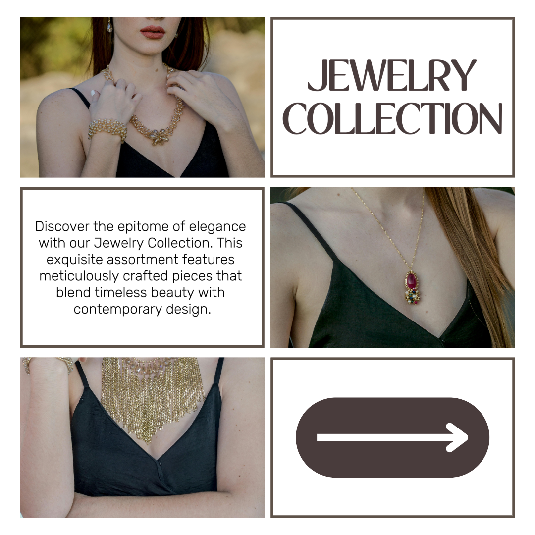 Minimalist Collage - Marketing Poster Instagram Post Jewelry and Accessories Brown