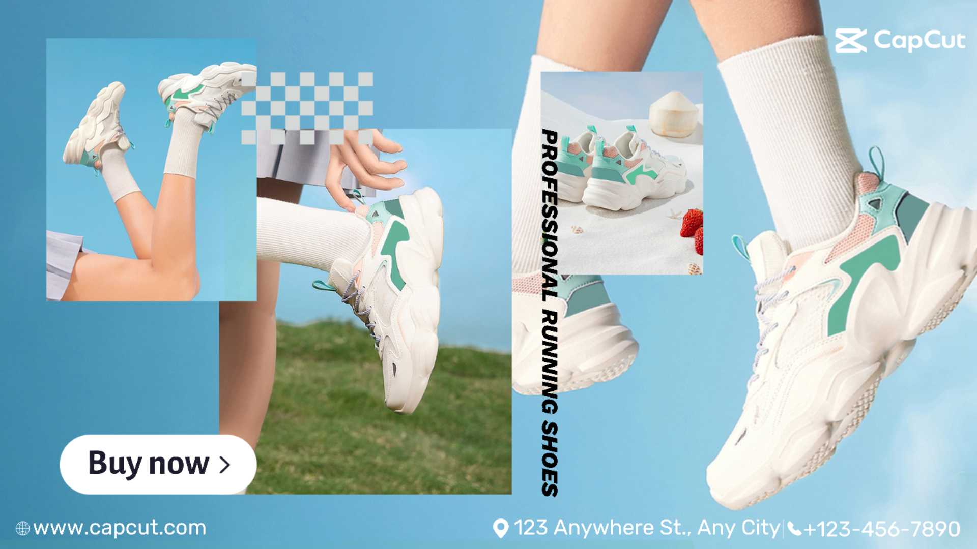 Tendência de exibição de sapatos de corrida de treino e fitness