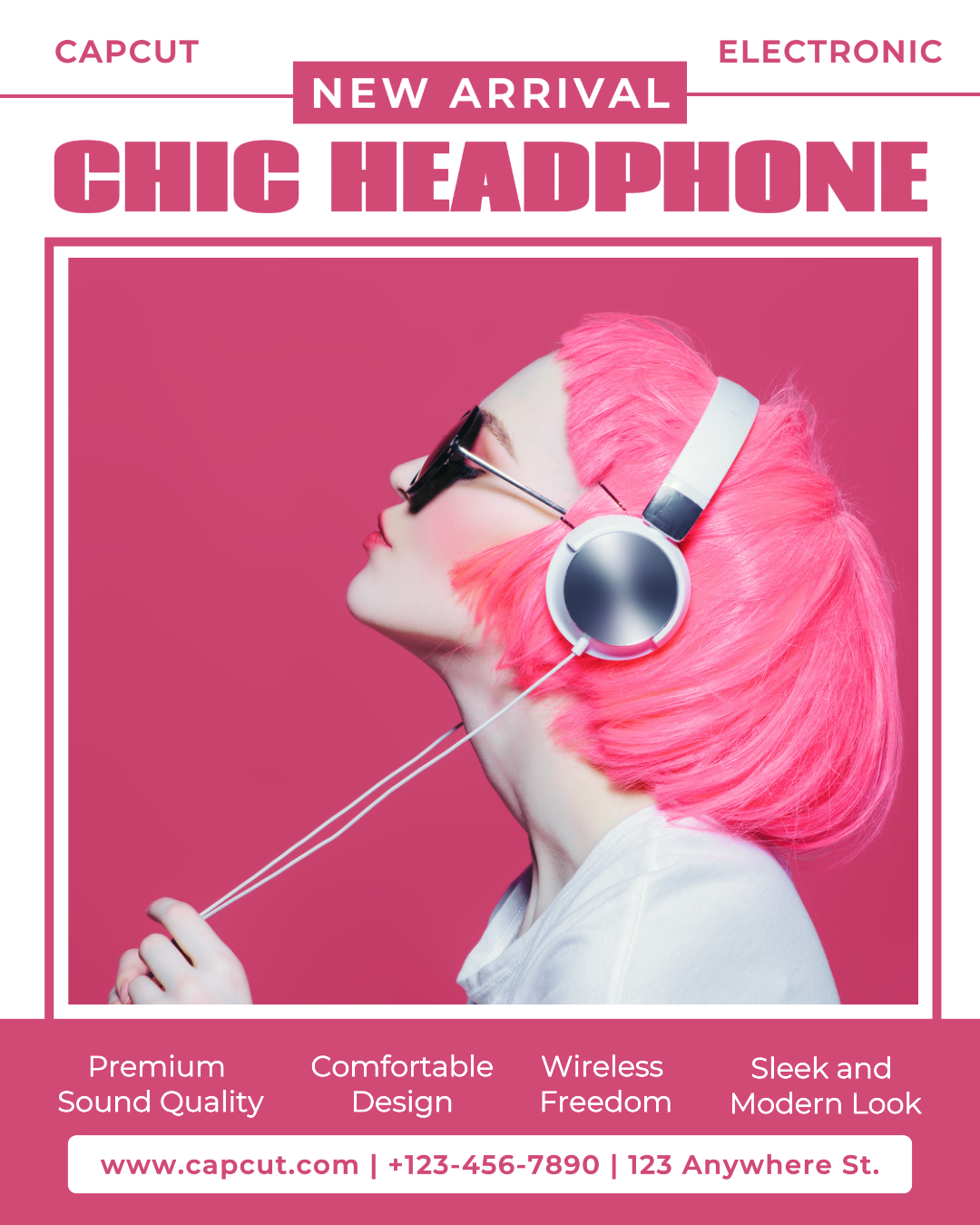 Electronic New Arrival Headphone Instagram Post