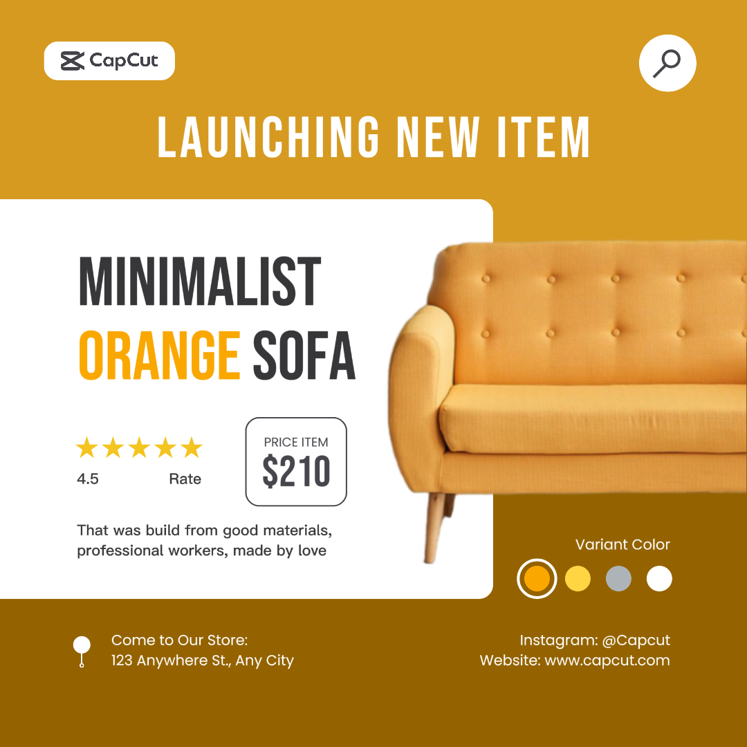 Launching Orange Sofa Instagram Feed