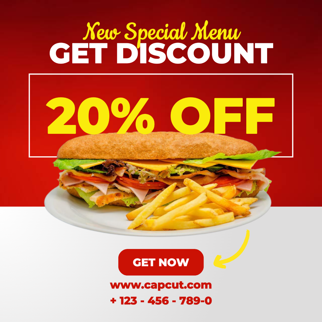 Ein Bild Essen Burger Verkauf Instagram Post