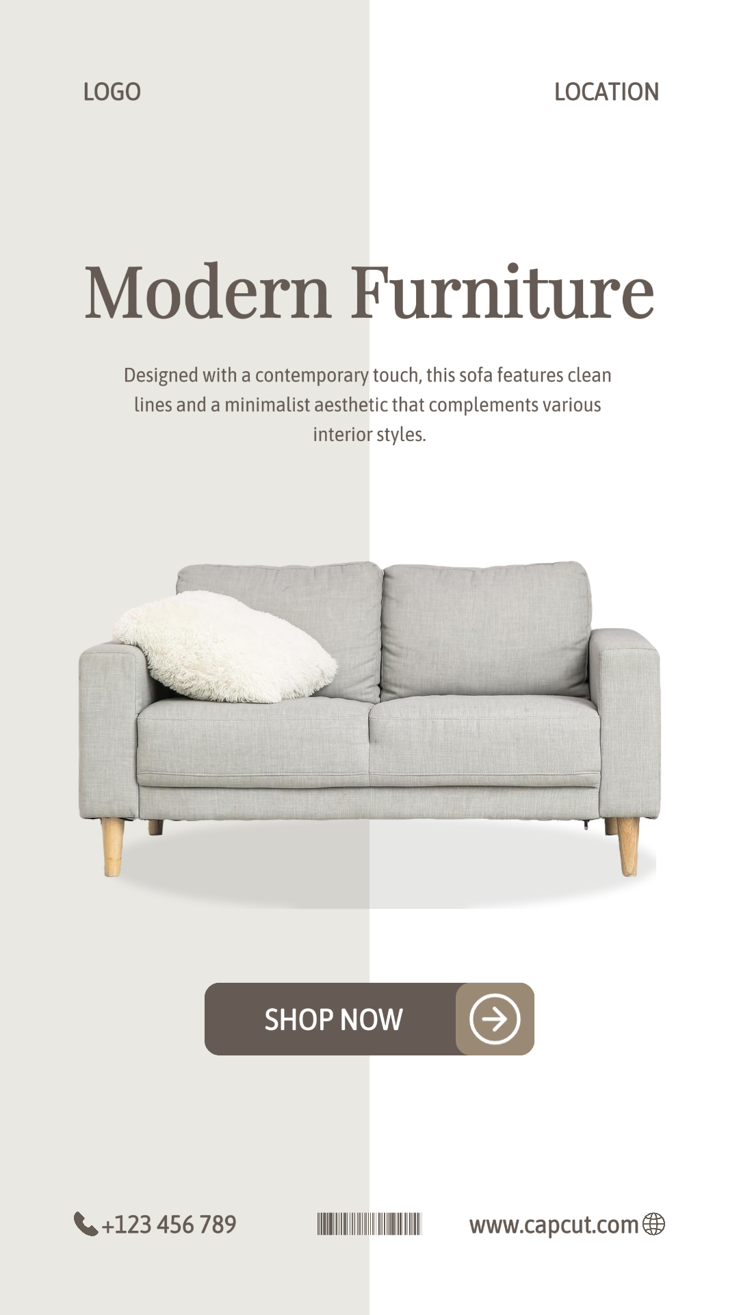 Poster Pemasaran Rumah Tangga Sofa Kisah Instagram