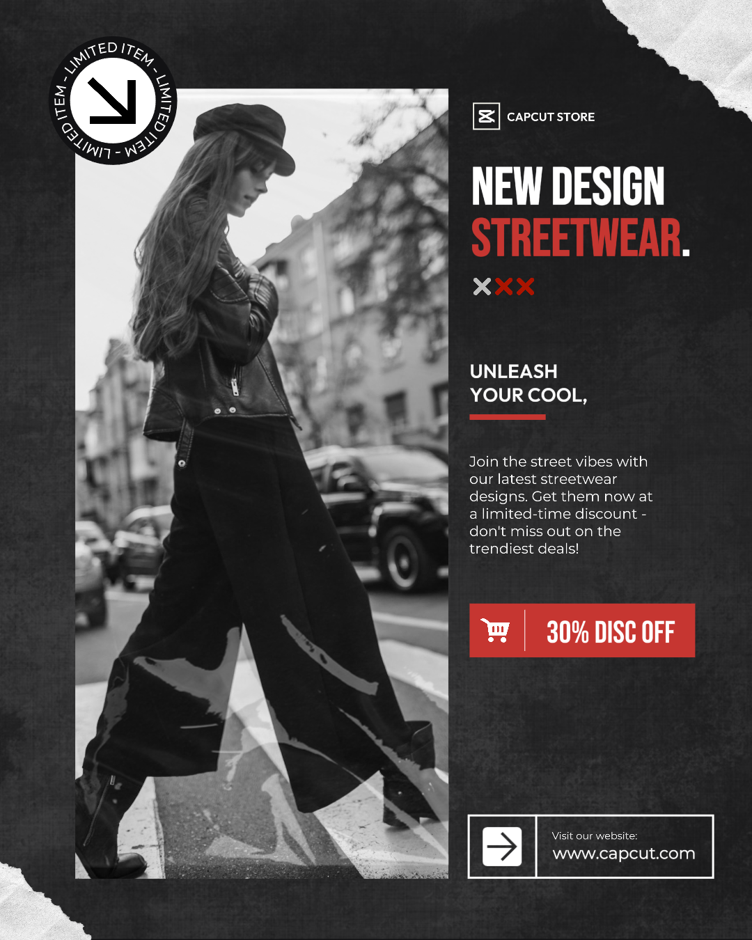 Modemarke Streetwear Neuer Artikel Instagram Post