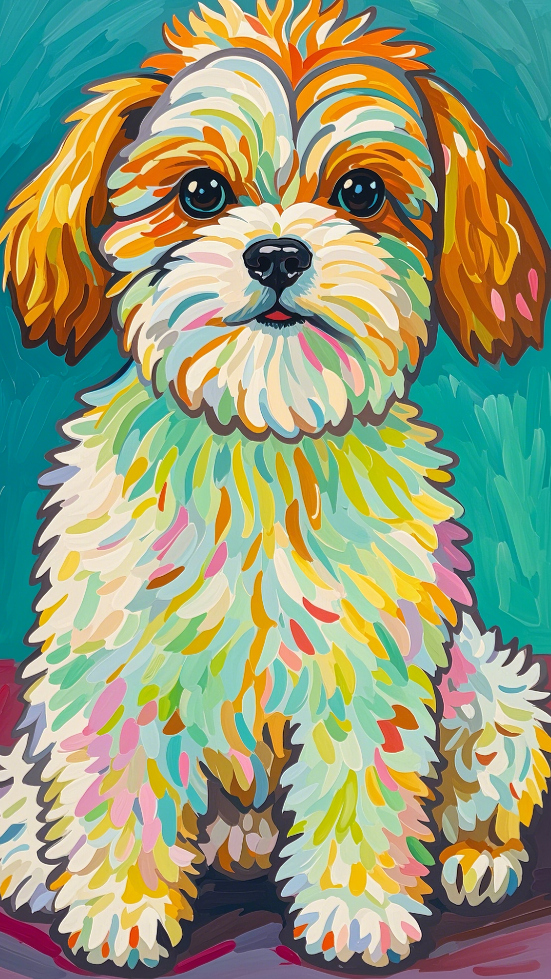 Tapete kreatives Poster Hund