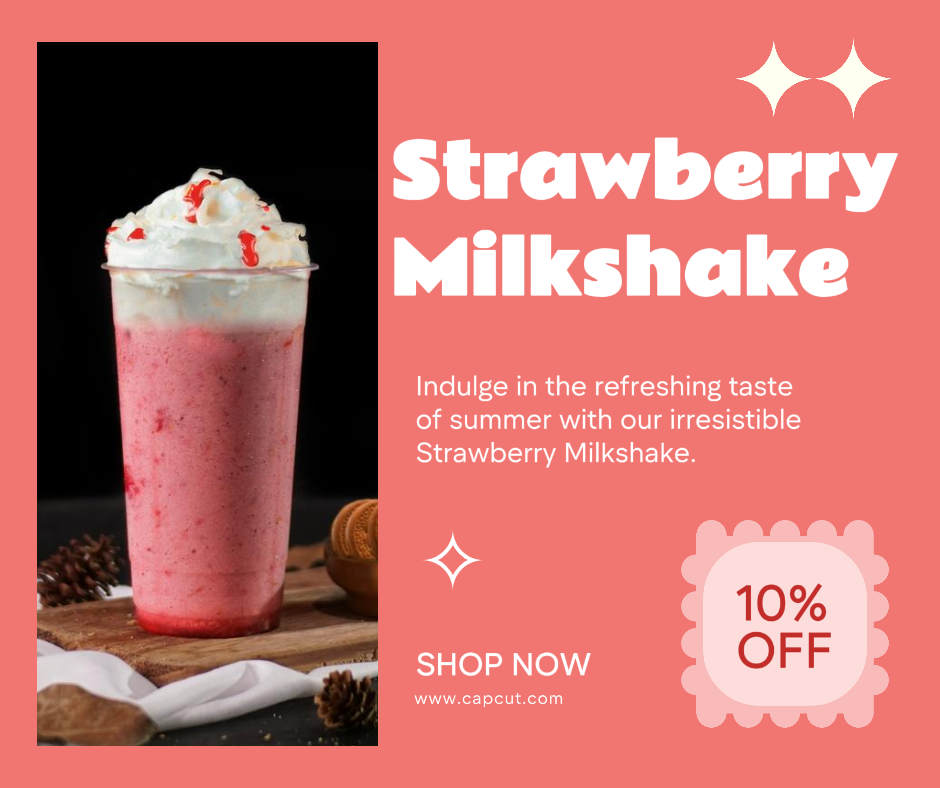 Makanan dan Minuman - Posting Facebook - Poster Pemasaran - Gaya Menarik yang Lucu