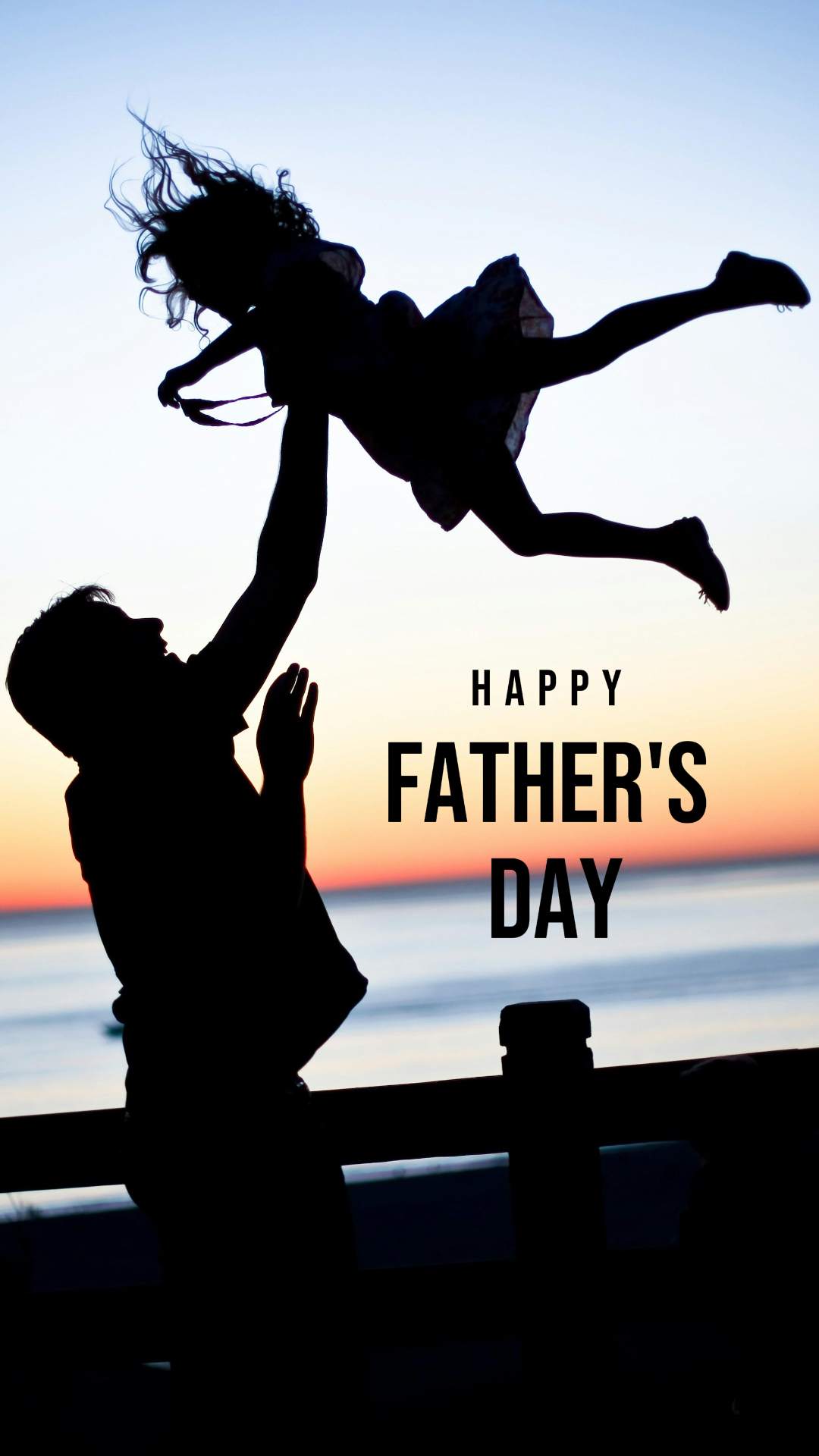 Father's day P0 - Happy Father Day Black - Insta Story