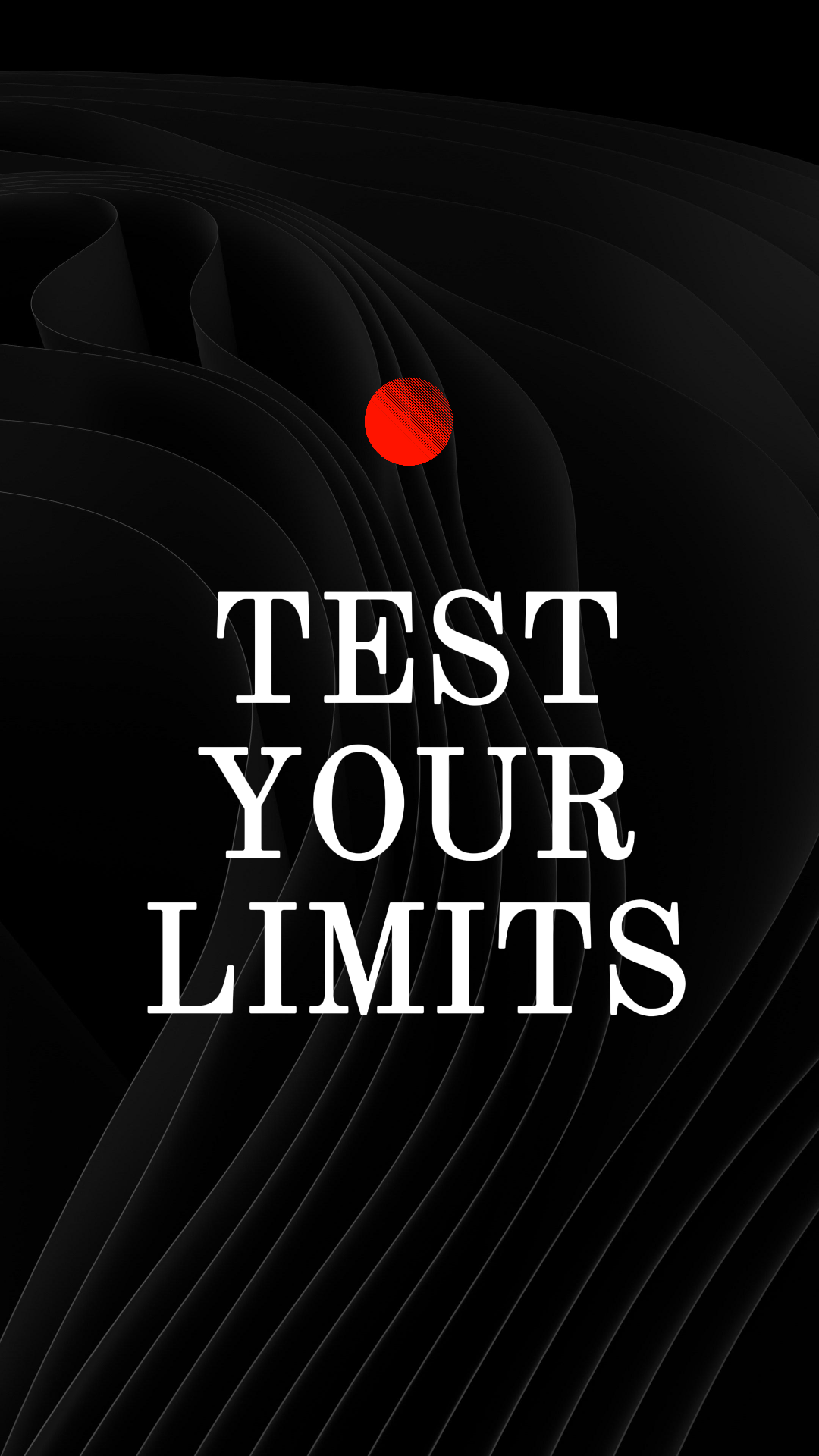 Fond d'écran texte de motivation rouge minimal