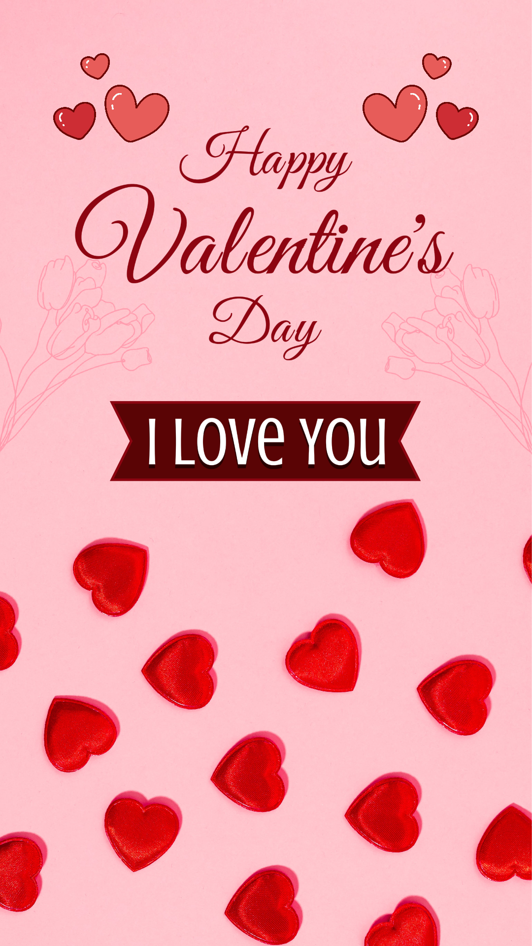 Non-Marketing Valentine's Instagram Story Pink