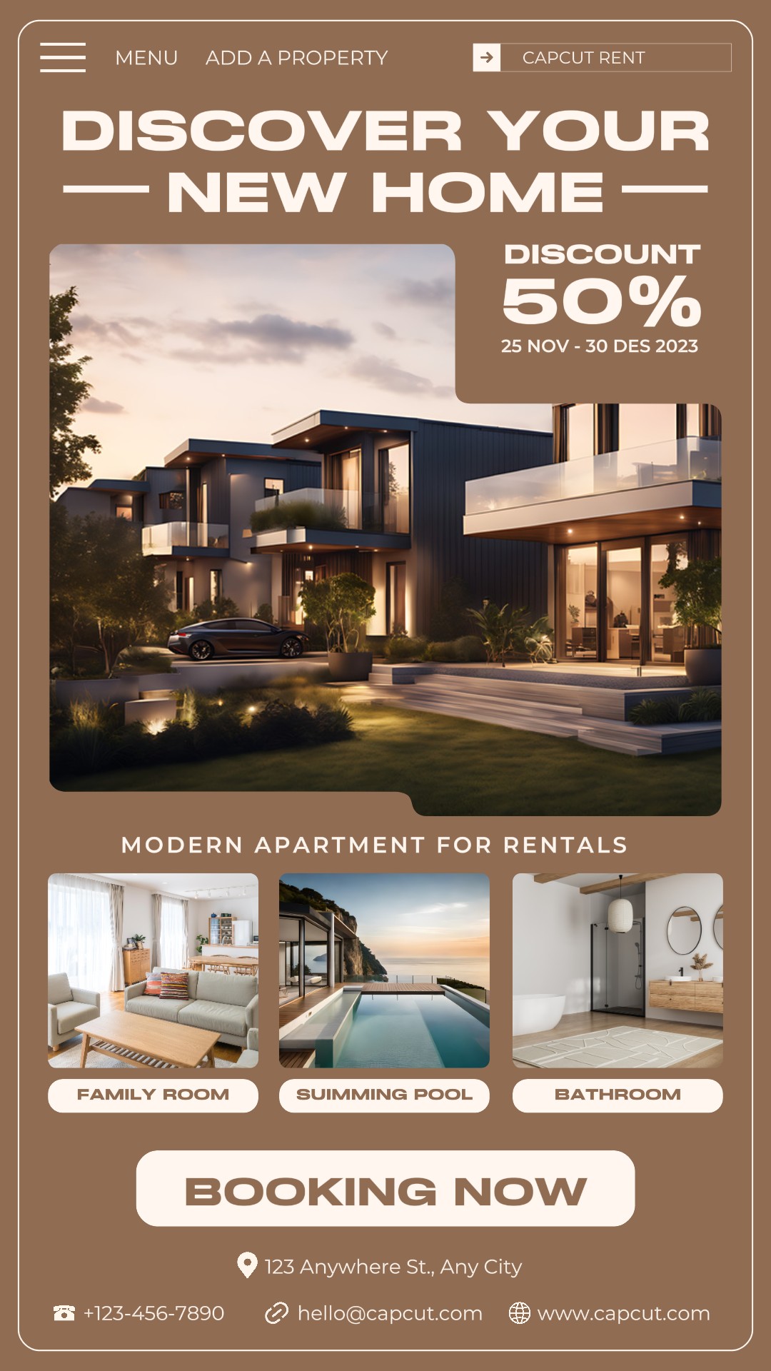 Real Estate Rental Discount Instagram story