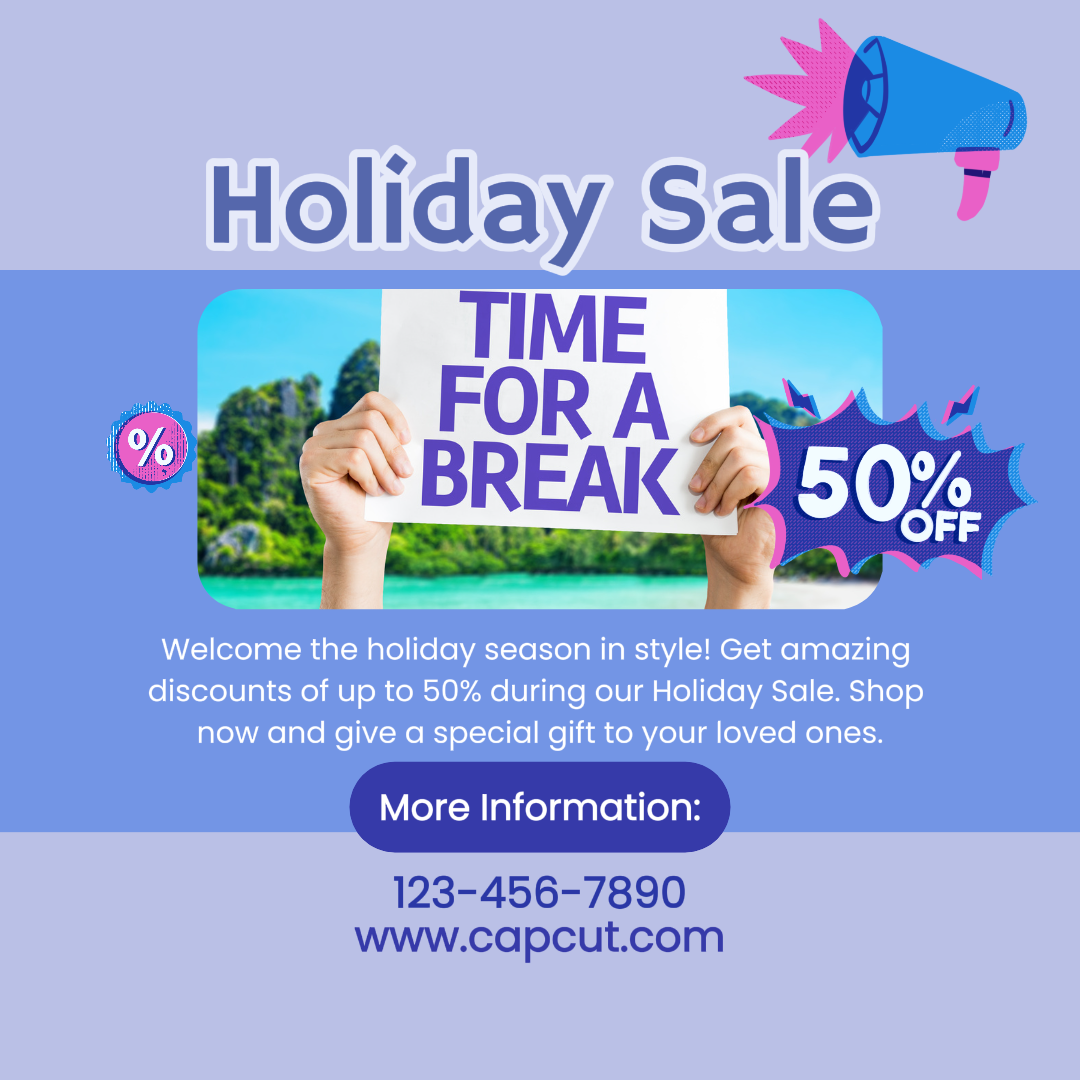 Holiday Sale Time For a Break Instagram Post
