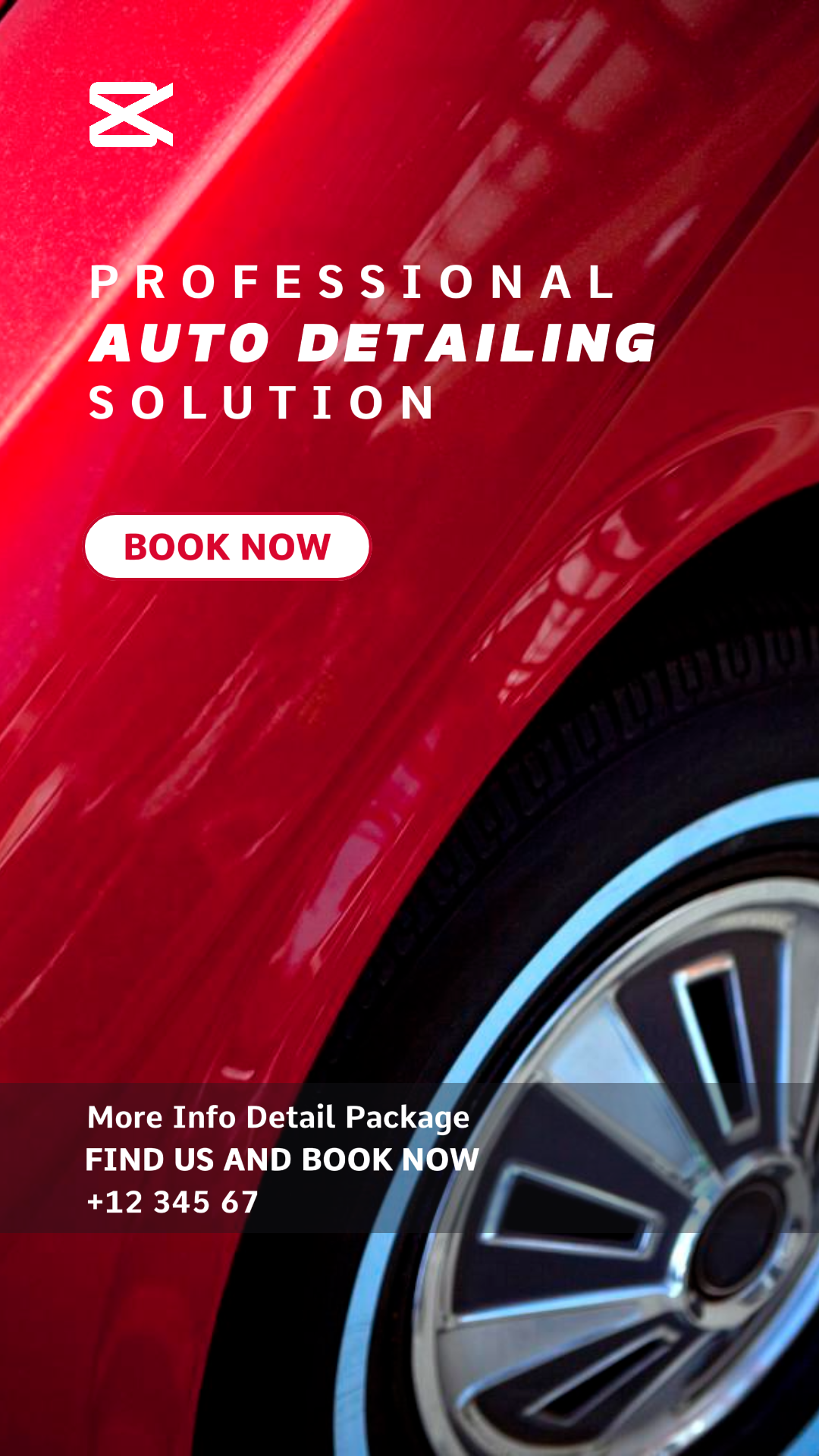 Reparación de Coches Lavado de Coches Instagram Story Negro Minimalista Profesional