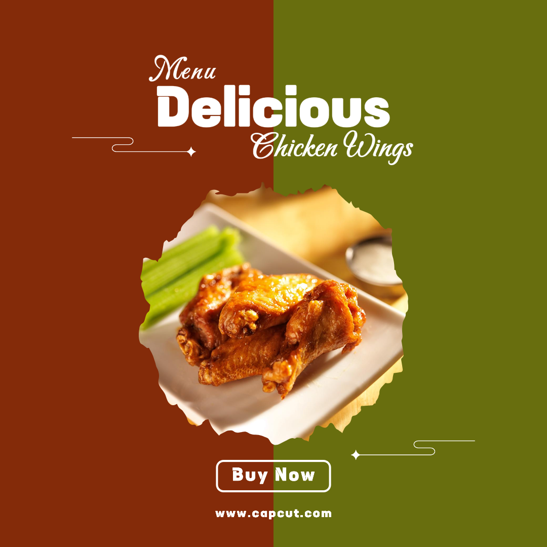 Food Menu Asas De Frango Instagram Post 