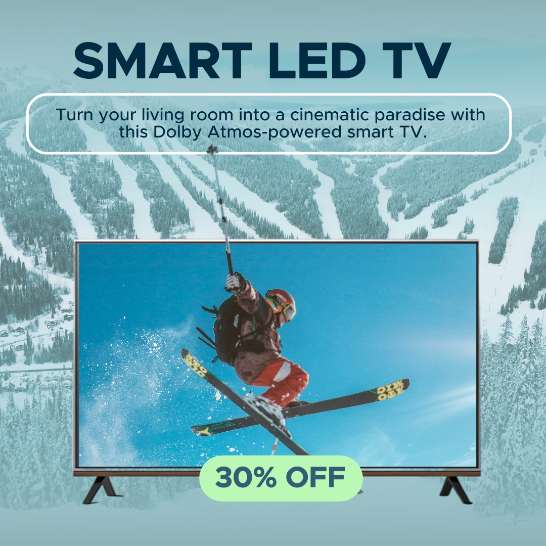 Comercio electrónico Productos electrónicos Smart LED TV Pantalla de productos Cold Blue